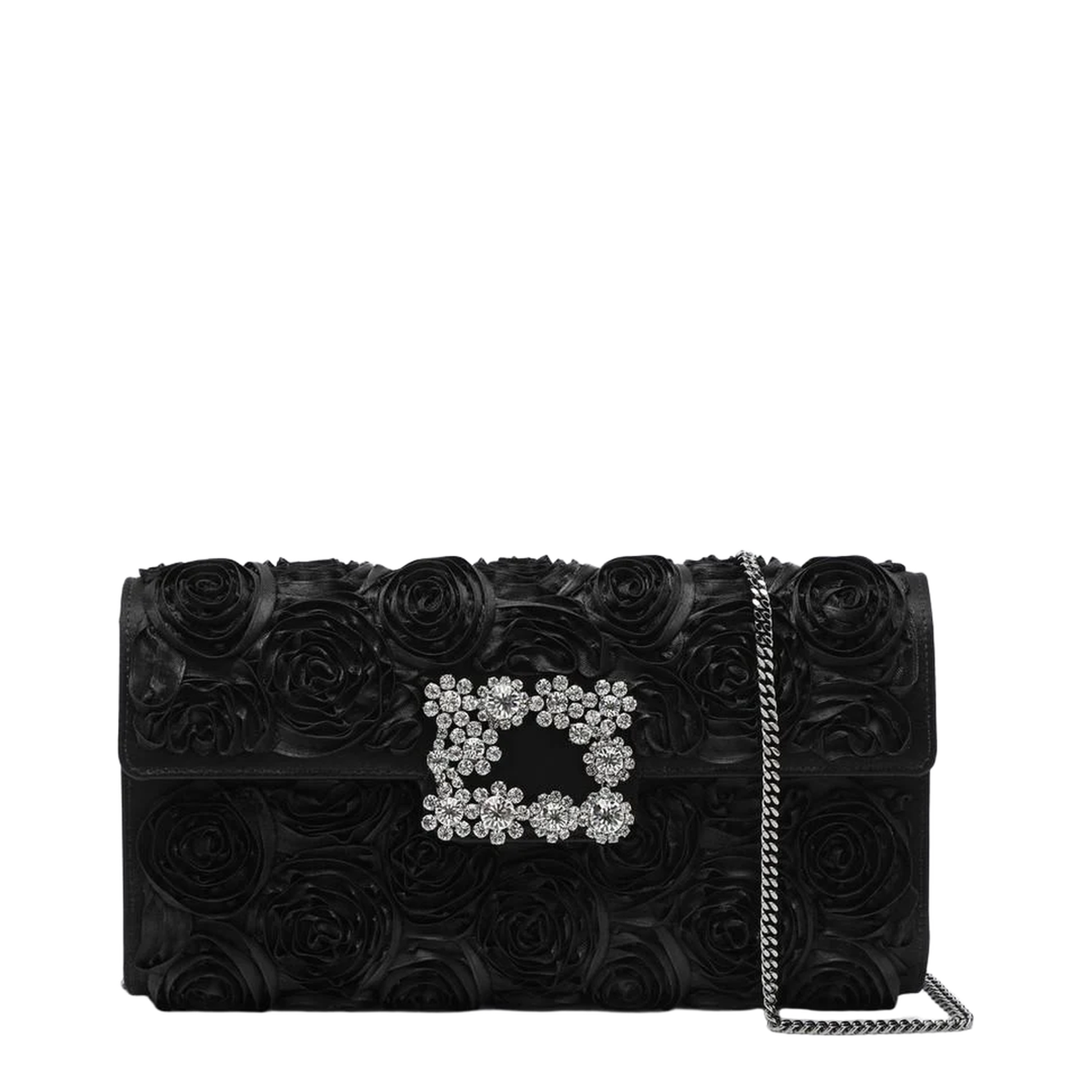Flower Clutch Bag Efflorescence Black - Image 1