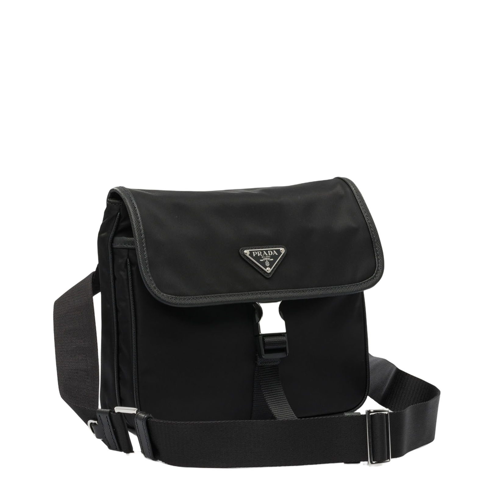 Re-Nylon and Saffiano Leather Shoulder Bag - Image 2