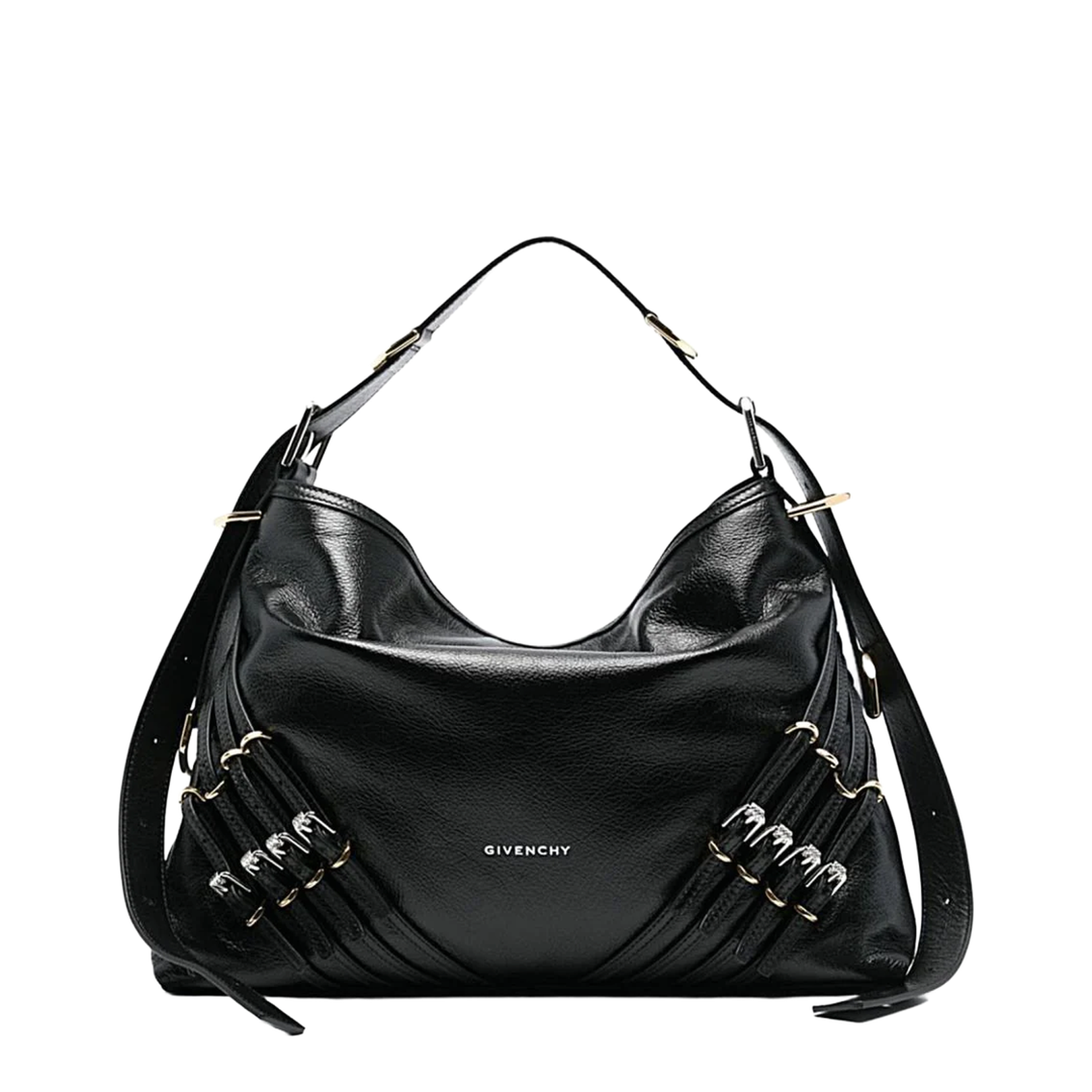 Voyou Medium Shoulder Bag Black - Image 1