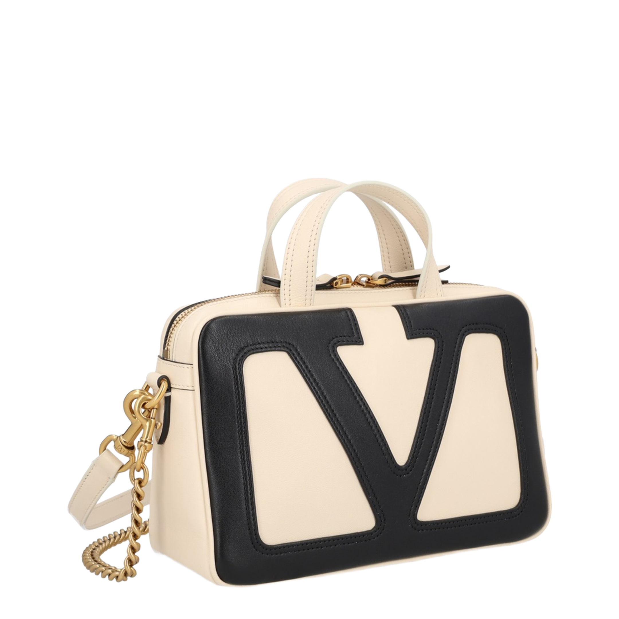 Viva Superstar Small Nappa Handbag - Black/Spice - Image 2