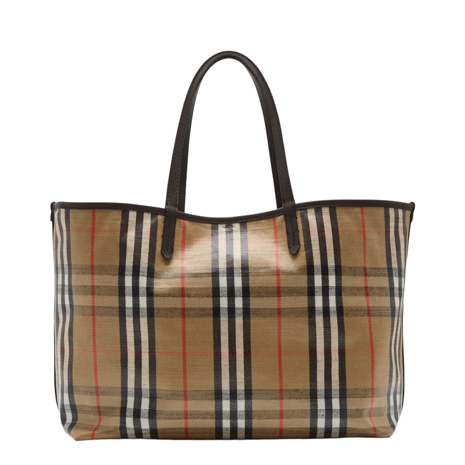 Highland Medium Checked Beige Crossbody - Image 3