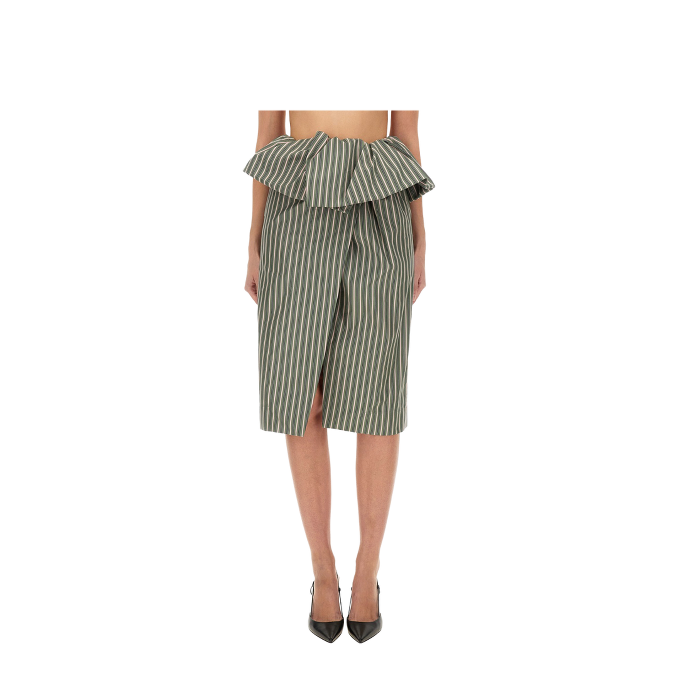 Striped Midi Skirt - Image 1