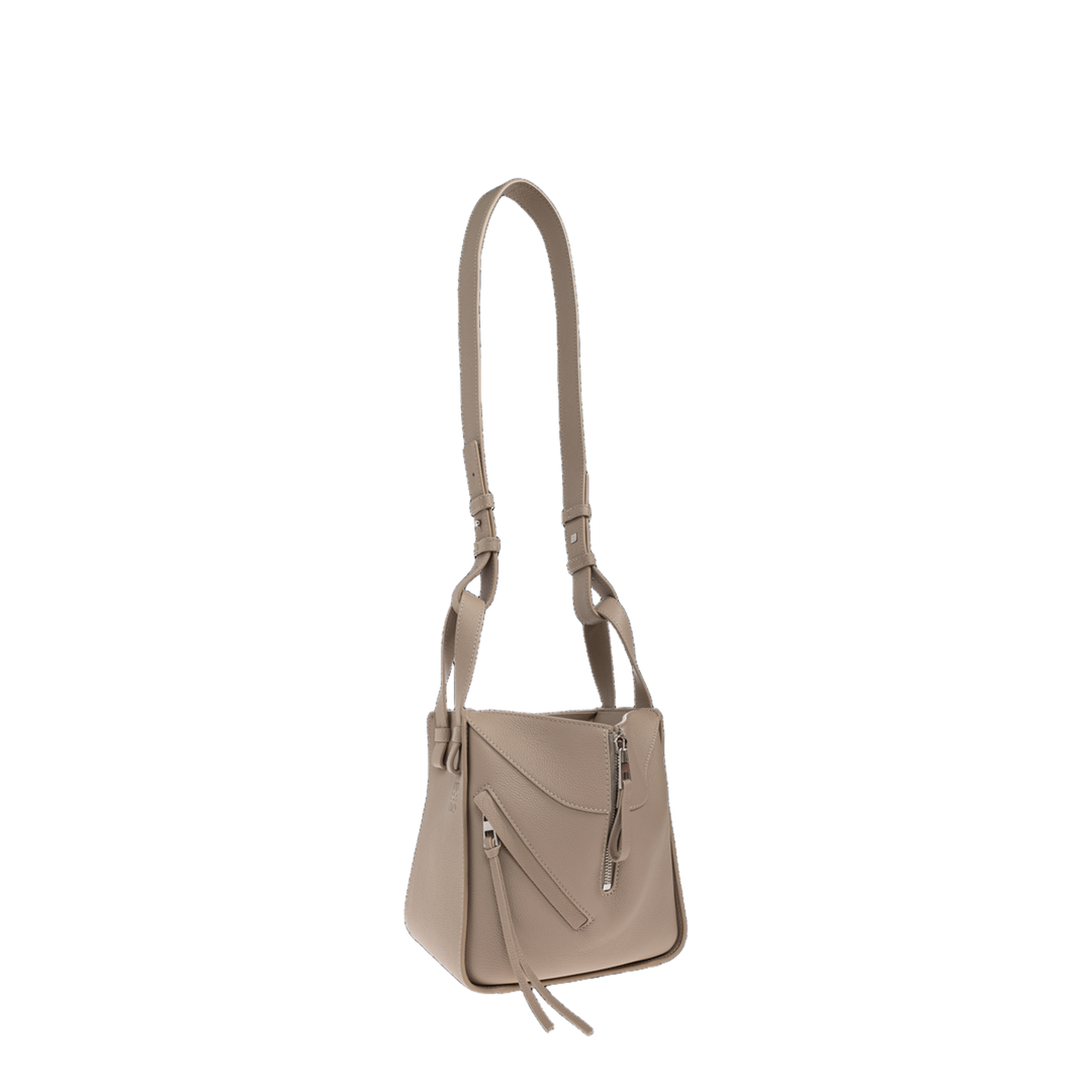 Compact Hammock Small Soft Grained Calf Handbag - Clay - Image 4