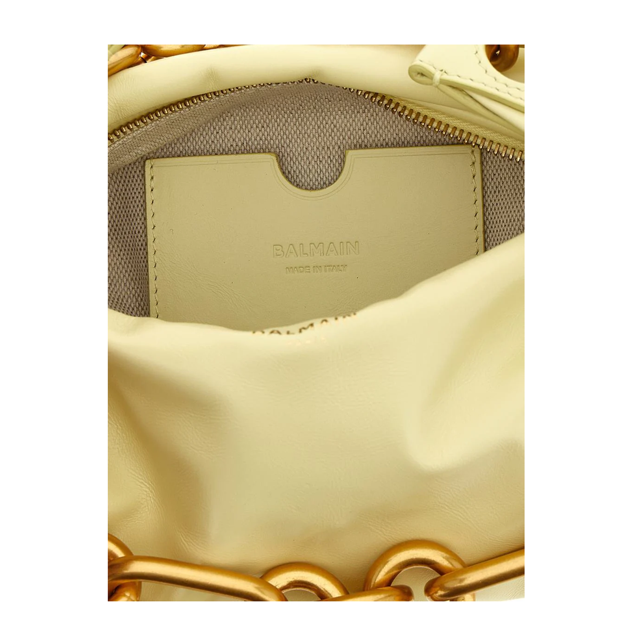 Sync Mini Nappa Leather Handbag - Yellow - Image 4