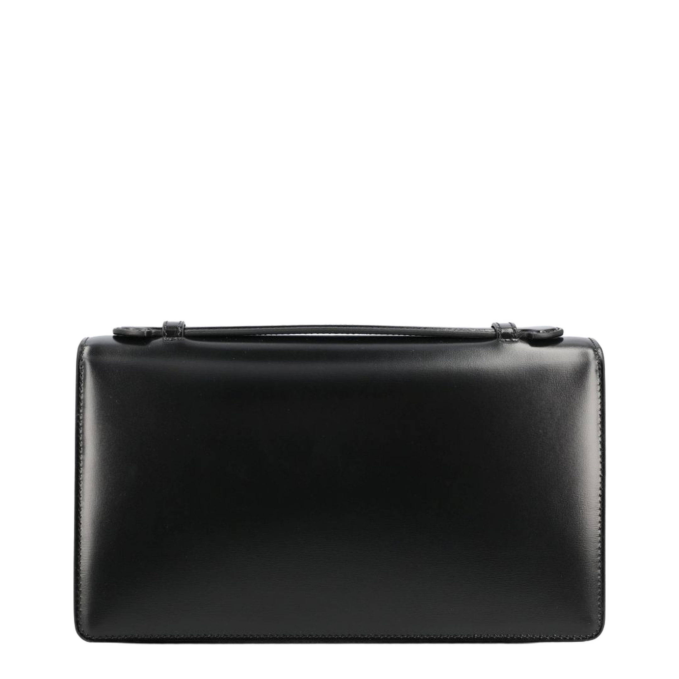 Triomphe Medium Calfskin Shoulder Bag - Black - Image 2