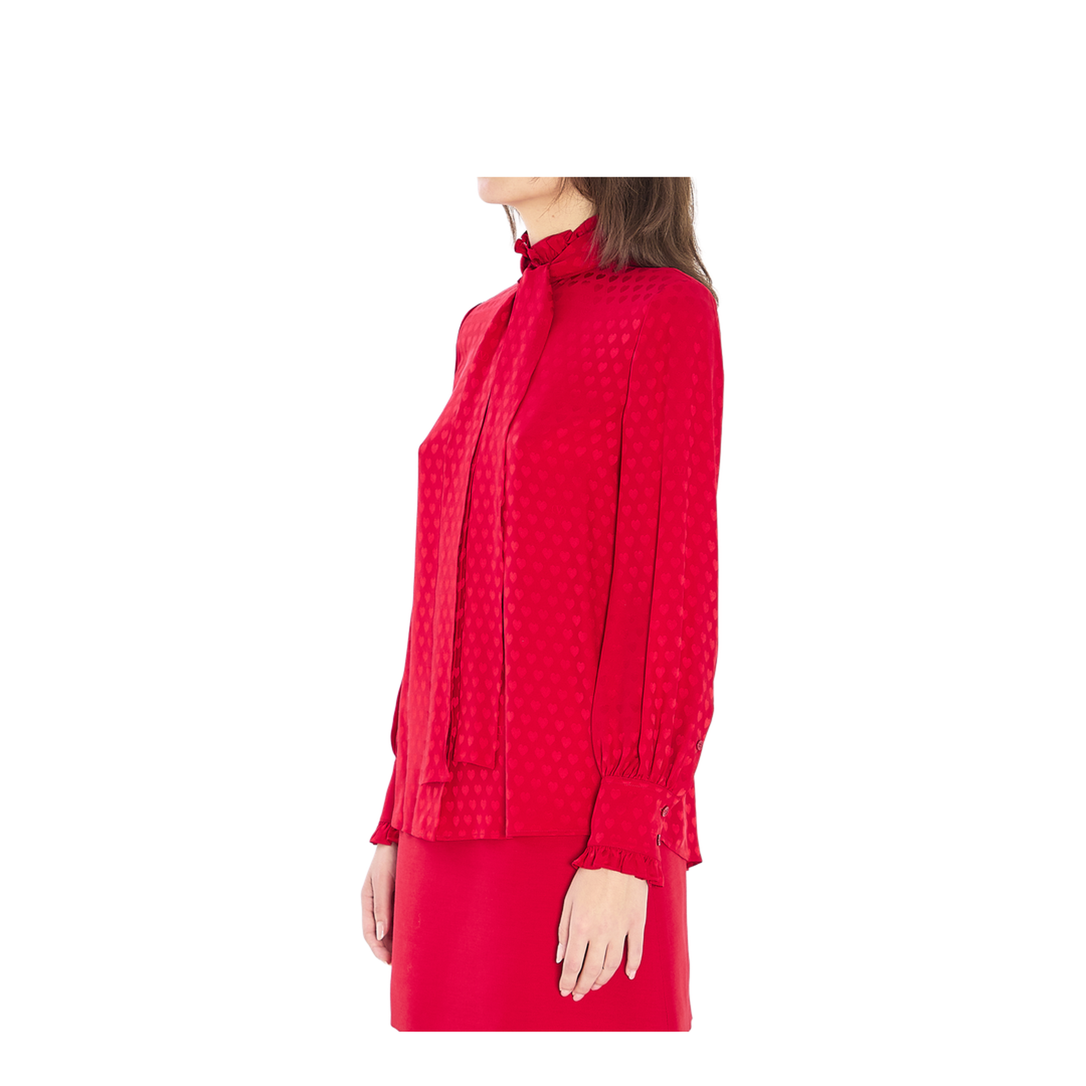 Silk Shirt Red - Image 2