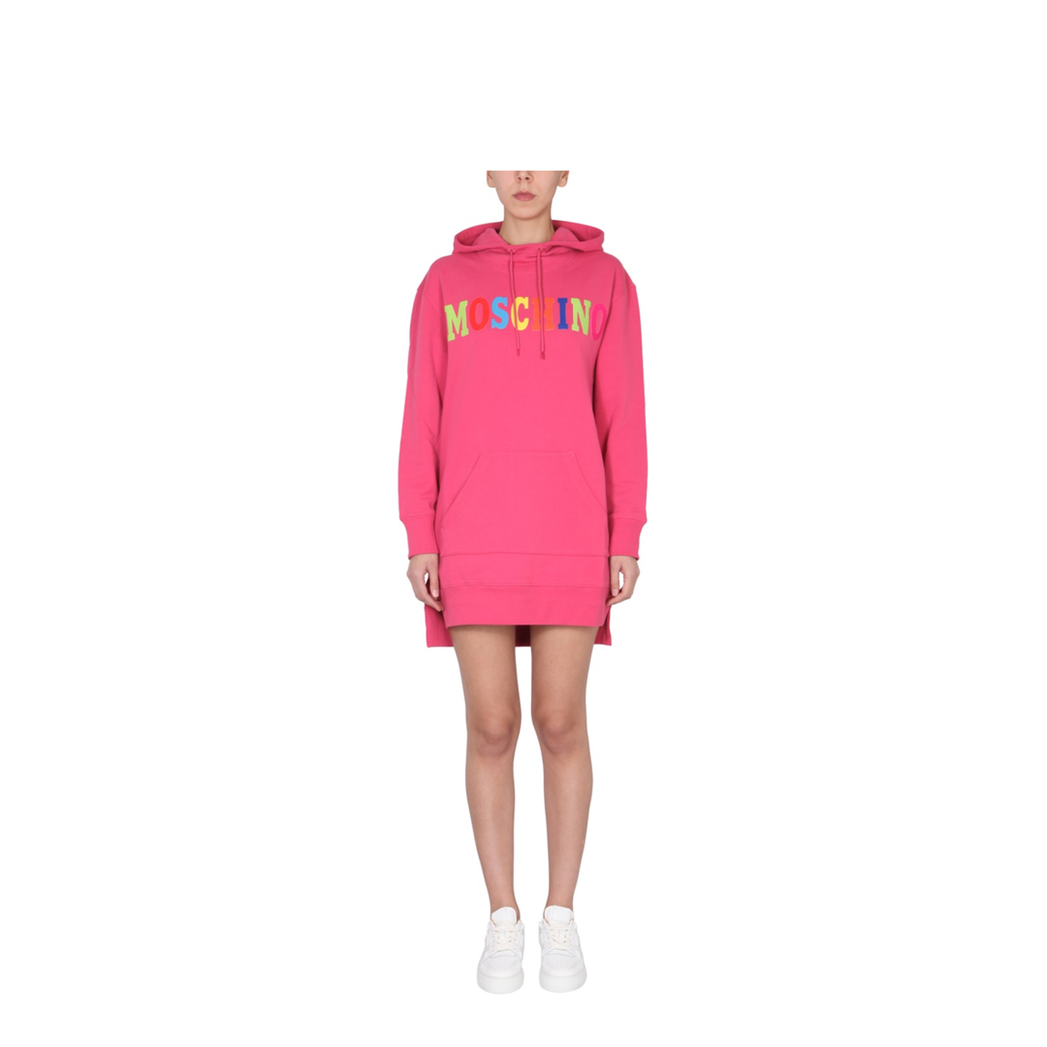 Dress with Multicolor Flocked Logo - Image 1