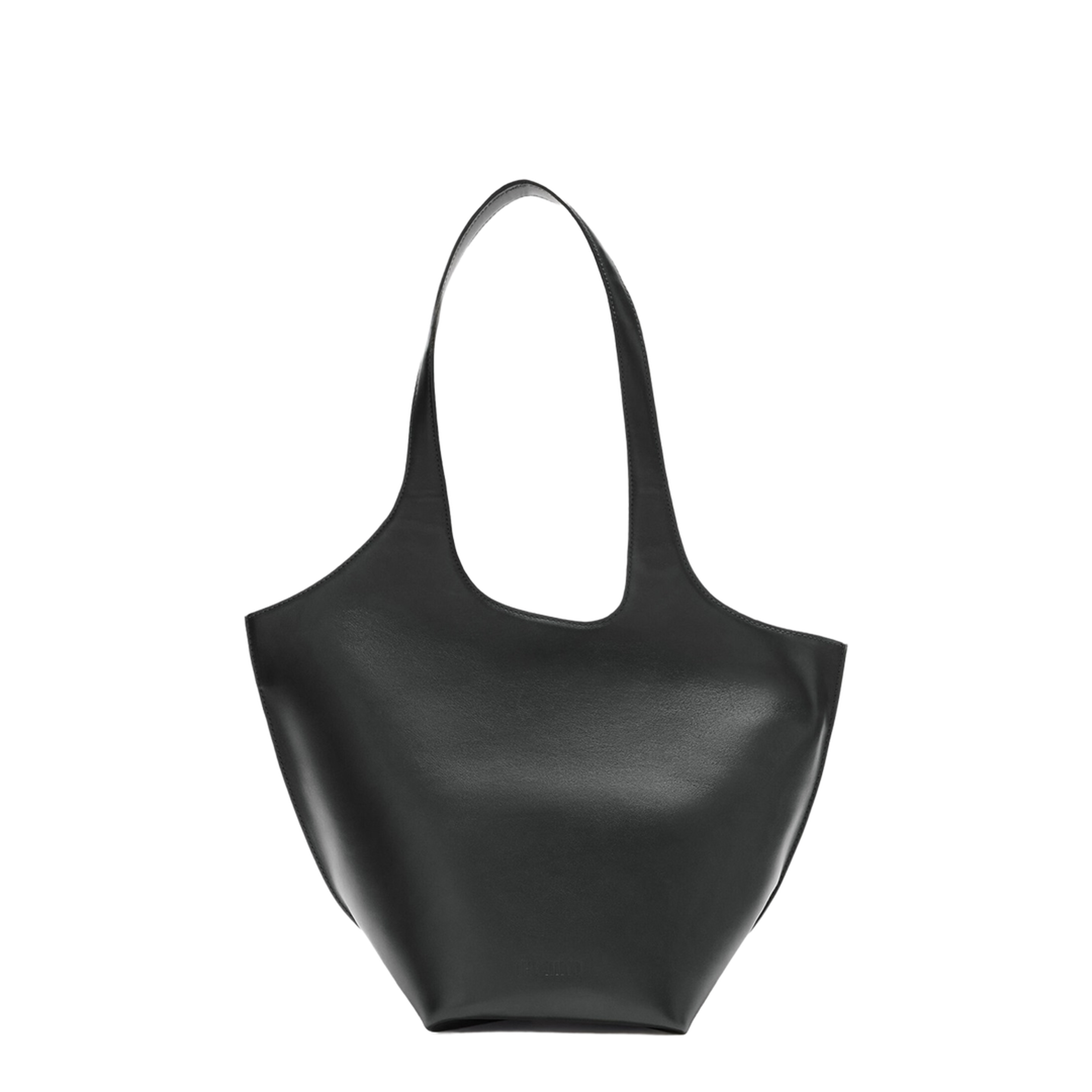 Calf Leather Shoulder Bag - Black - Image 1