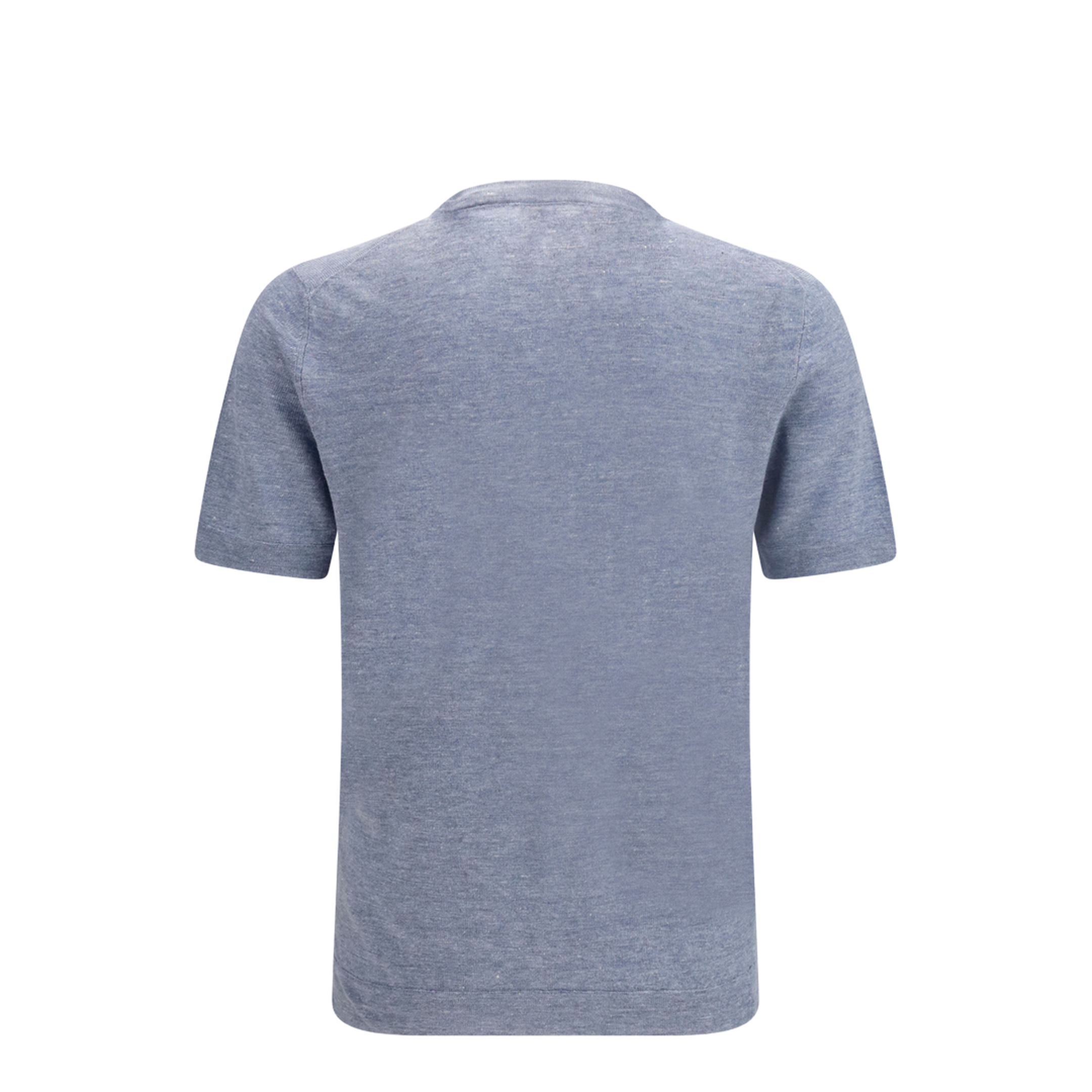 Linen and Cotton Crewneck T-Shirt - Image 2