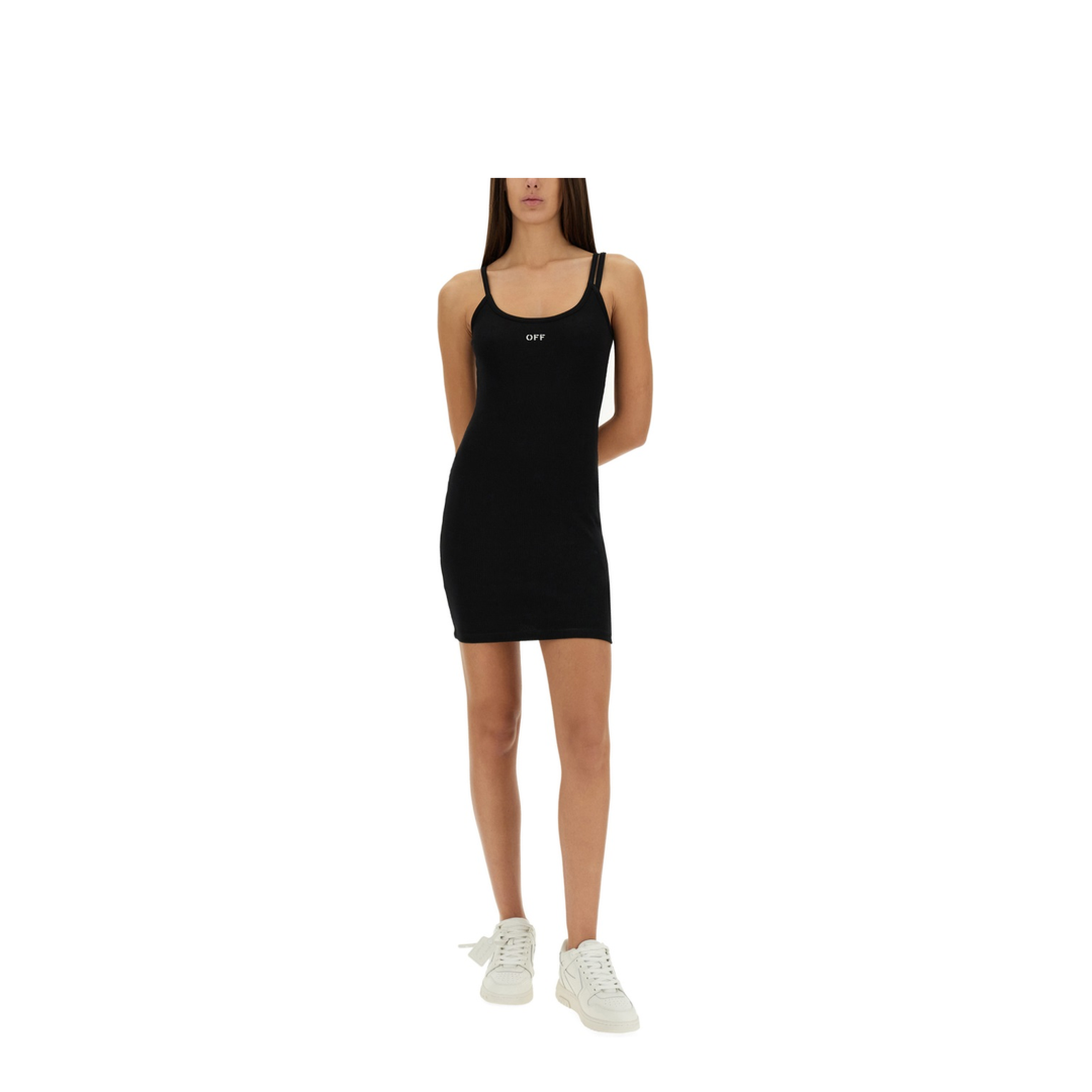 Off Stamp Rib Tank Dress Black - Image 2