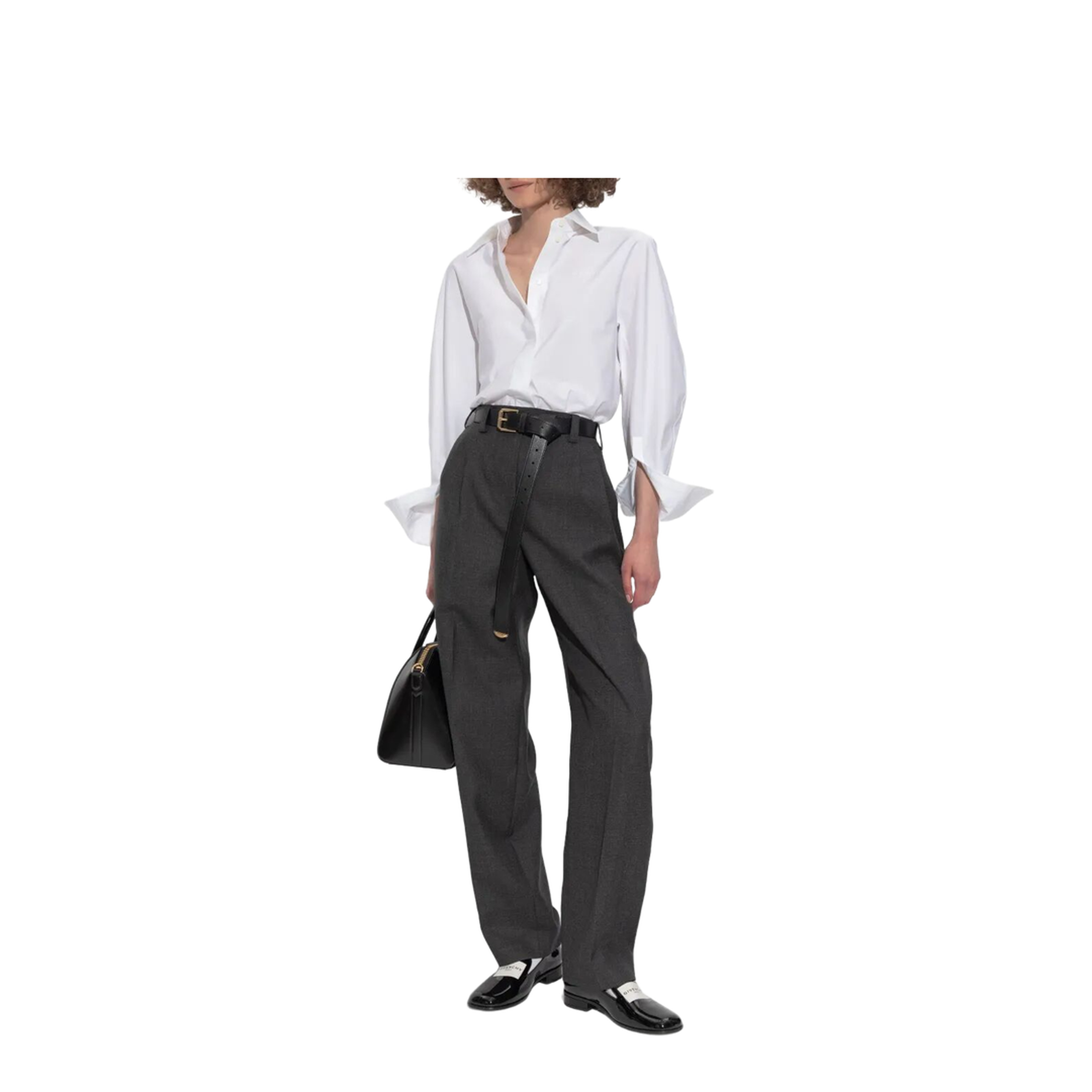 Pleated Wool Trousers - Image 2