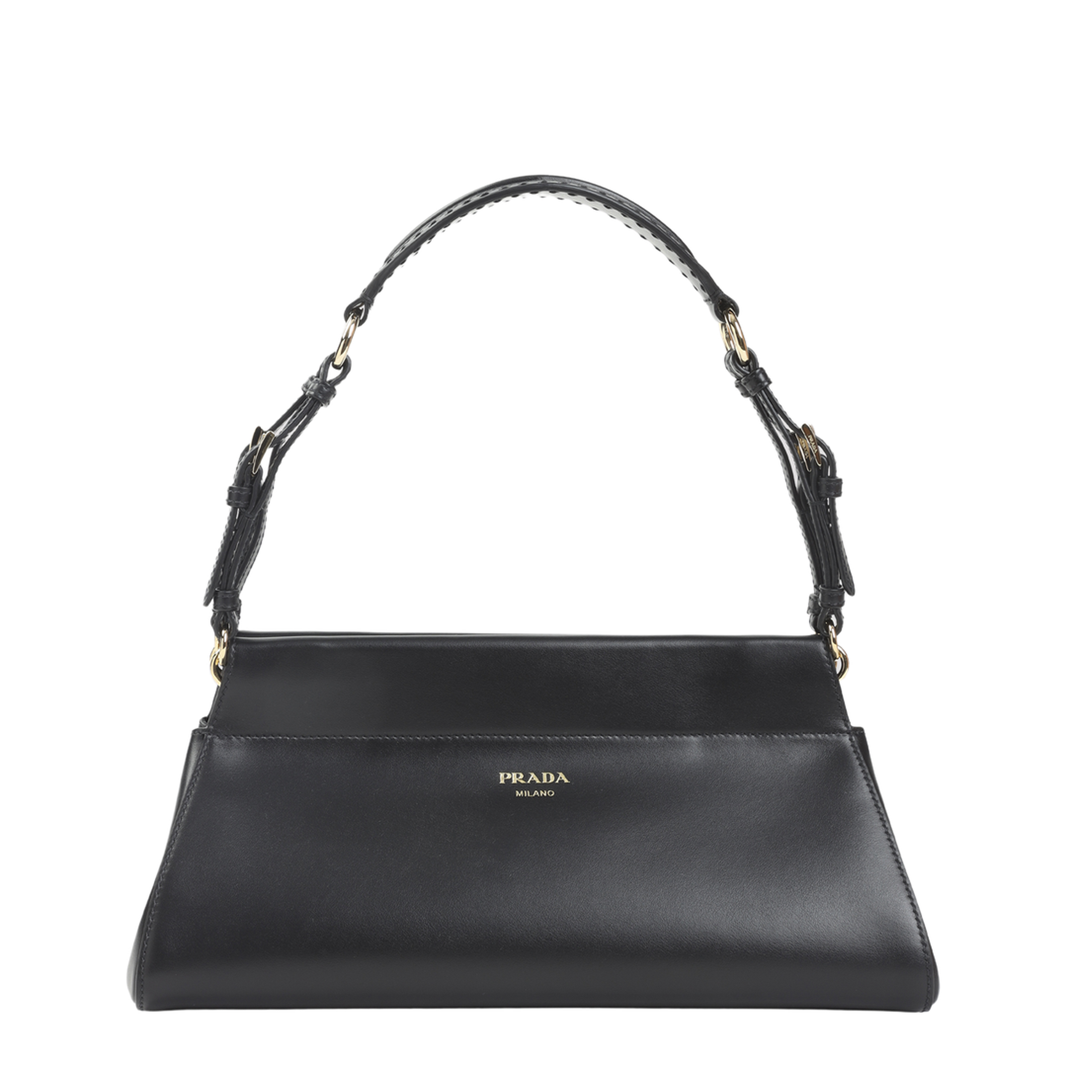 Enchaîné Medium Calf Leather Shoulder Bag - Black - Image 5