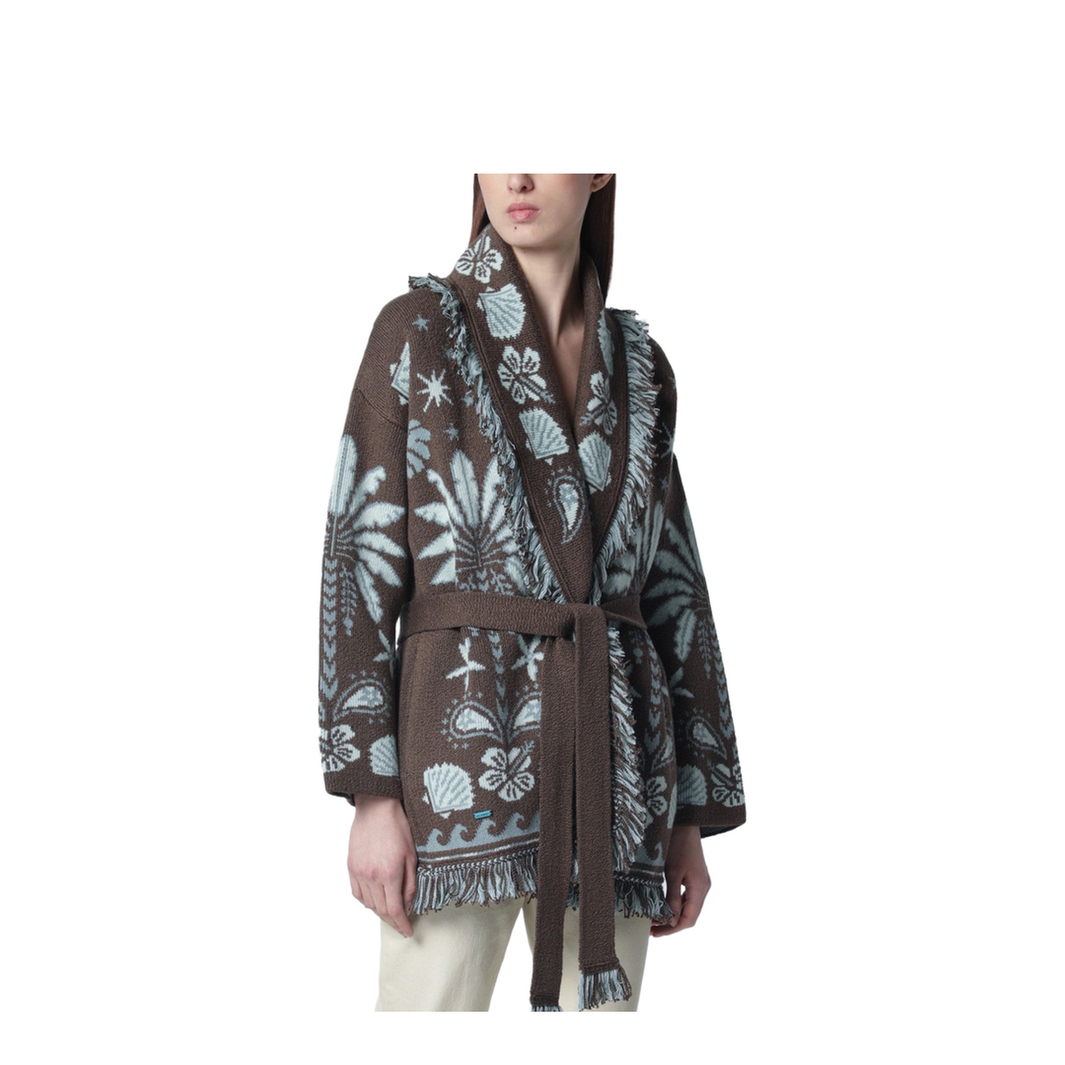 Echoes Of The Island Cardigan Sandal Wood-Wave - Image 1