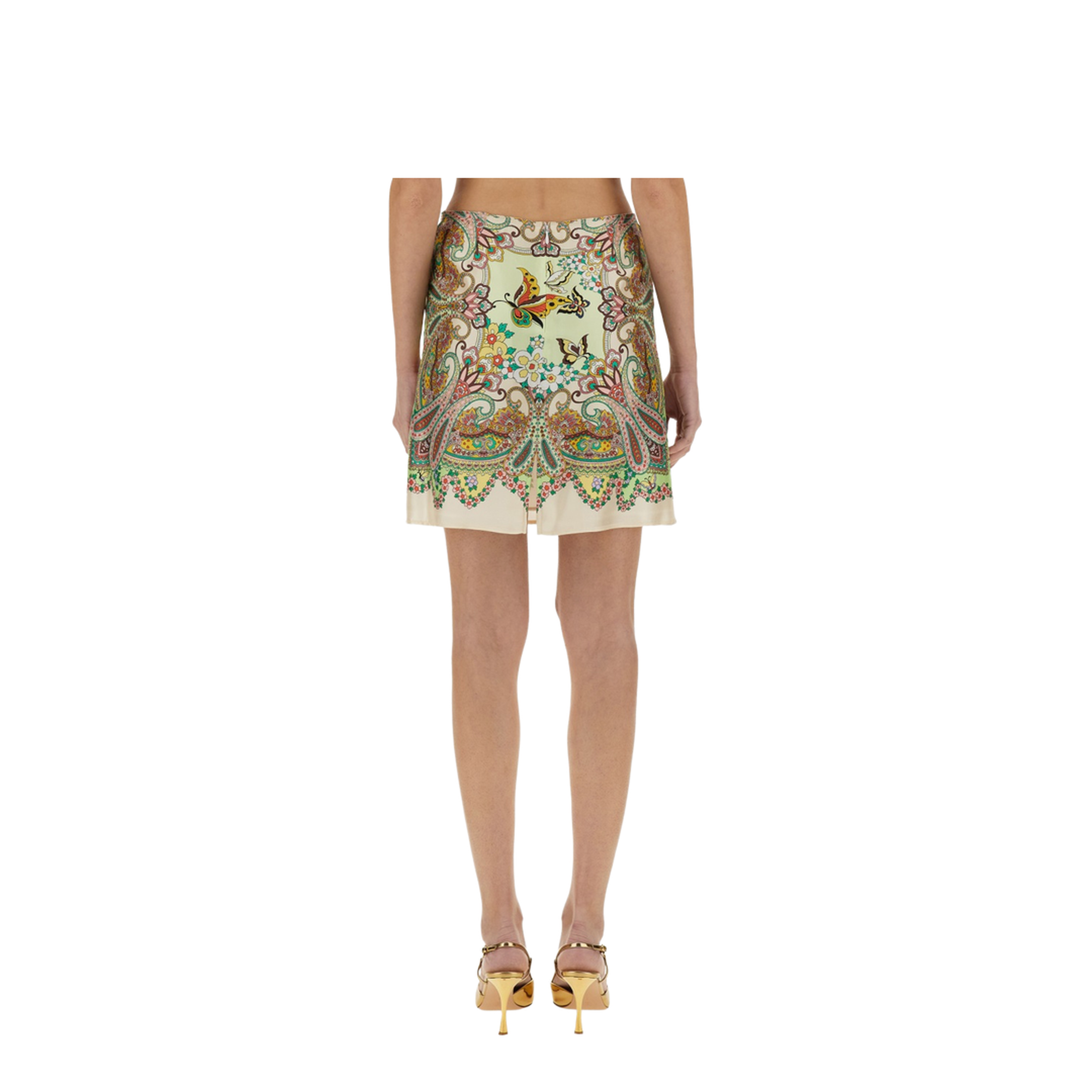 Silk Mini Skirt - Image 3