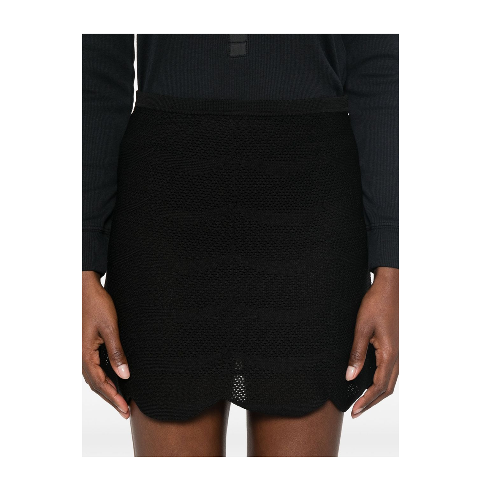 Silk and Cotton Mini Skirt - Image 3