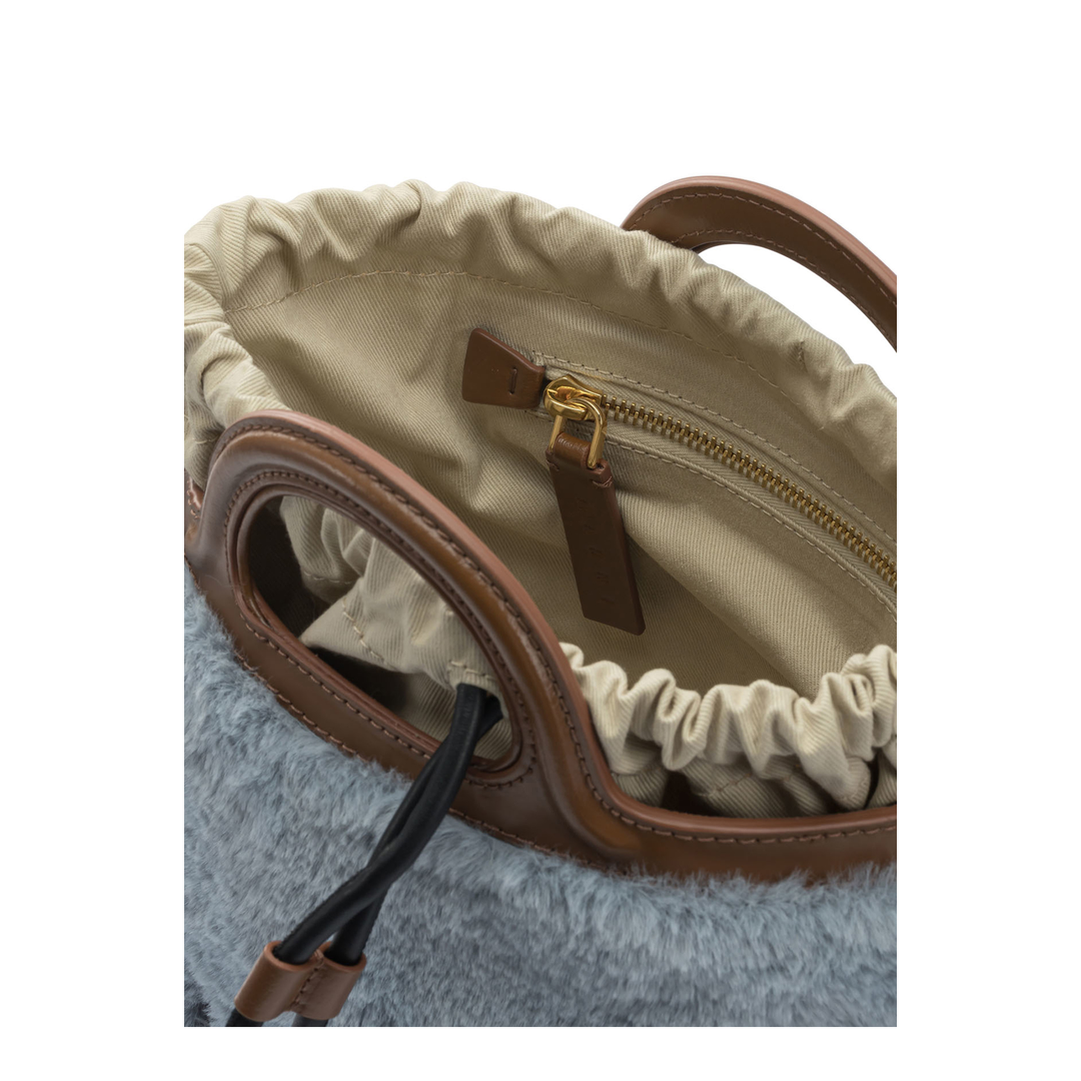Tropicalia Small Calf Leather Handbag - Lilac Blue - Image 5
