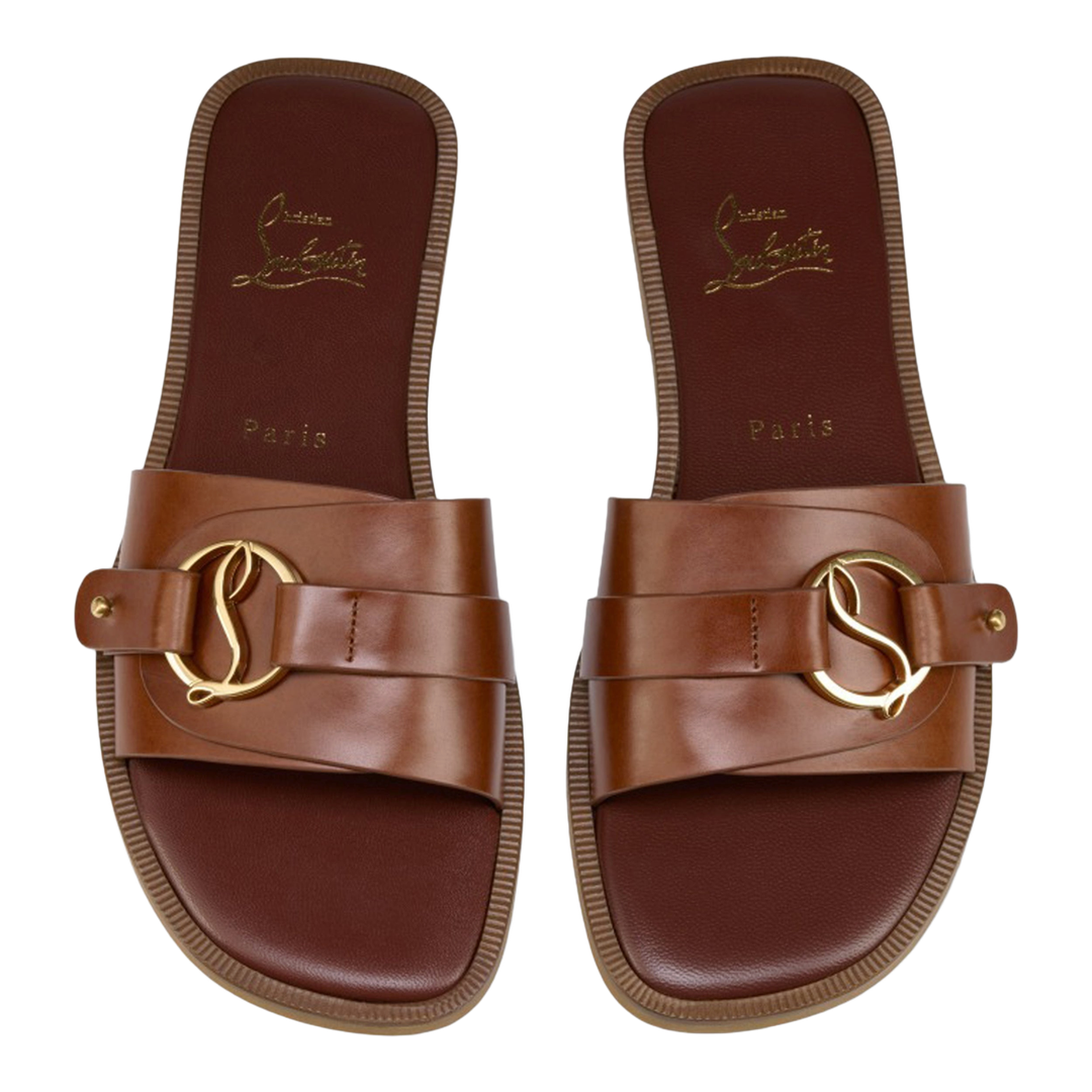 Roma Dark Carmine Leather Mules - Image 2