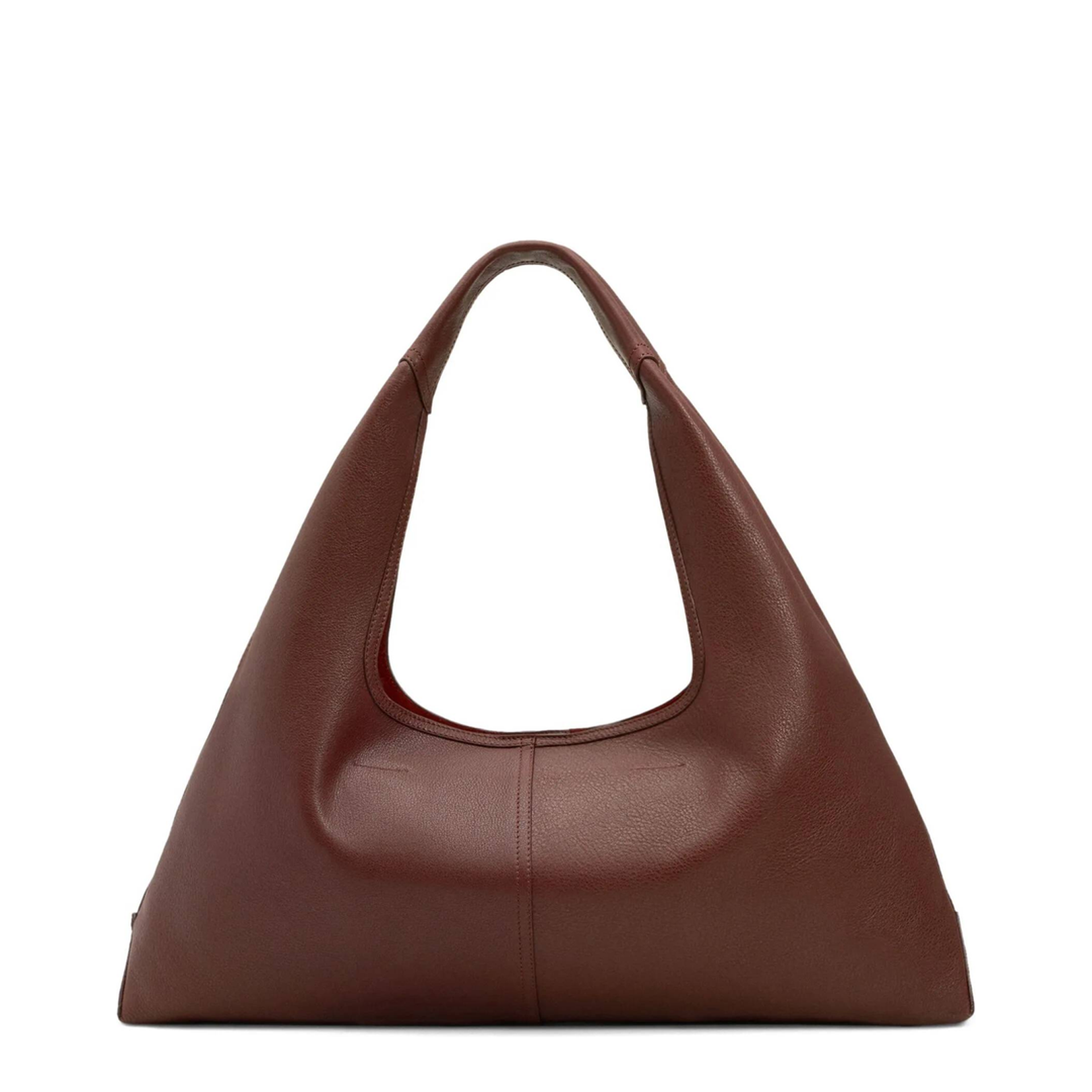 Burgundy Supple Leather Etienne Shoulder Bag - Image 2