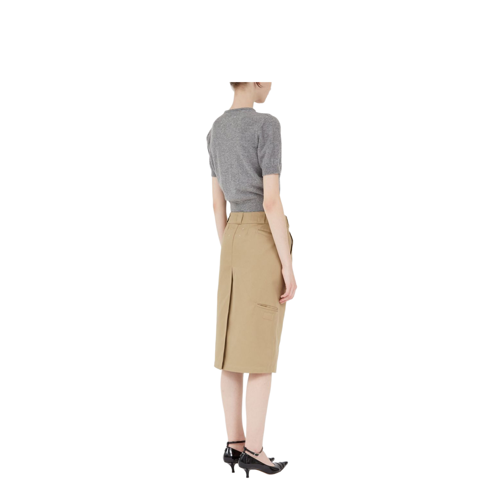 Skater Chino Midi Skirt - Image 7