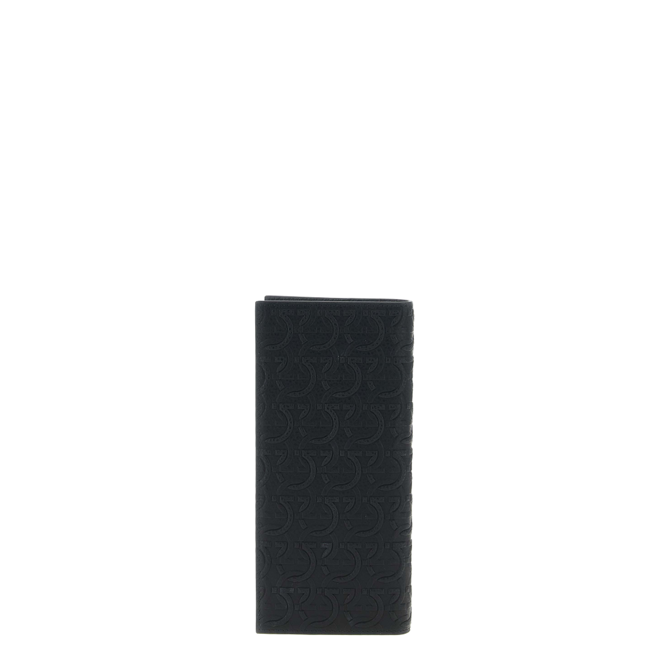 Gancini Grained Calf Leather Wallet - Nero - Image 5