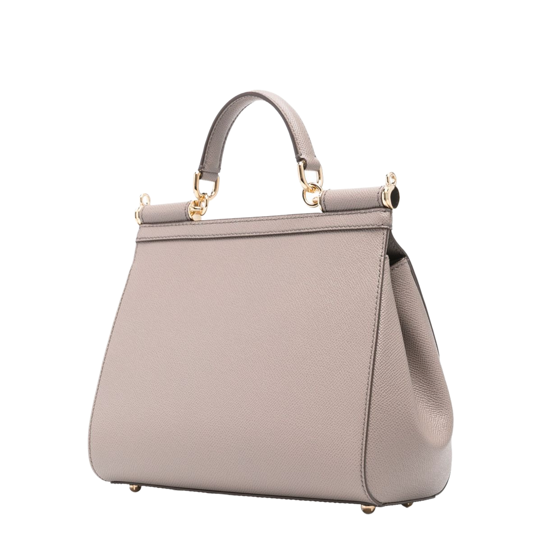 Sicily Large Dauphine Calfskin Handbag - Grey - Image 5