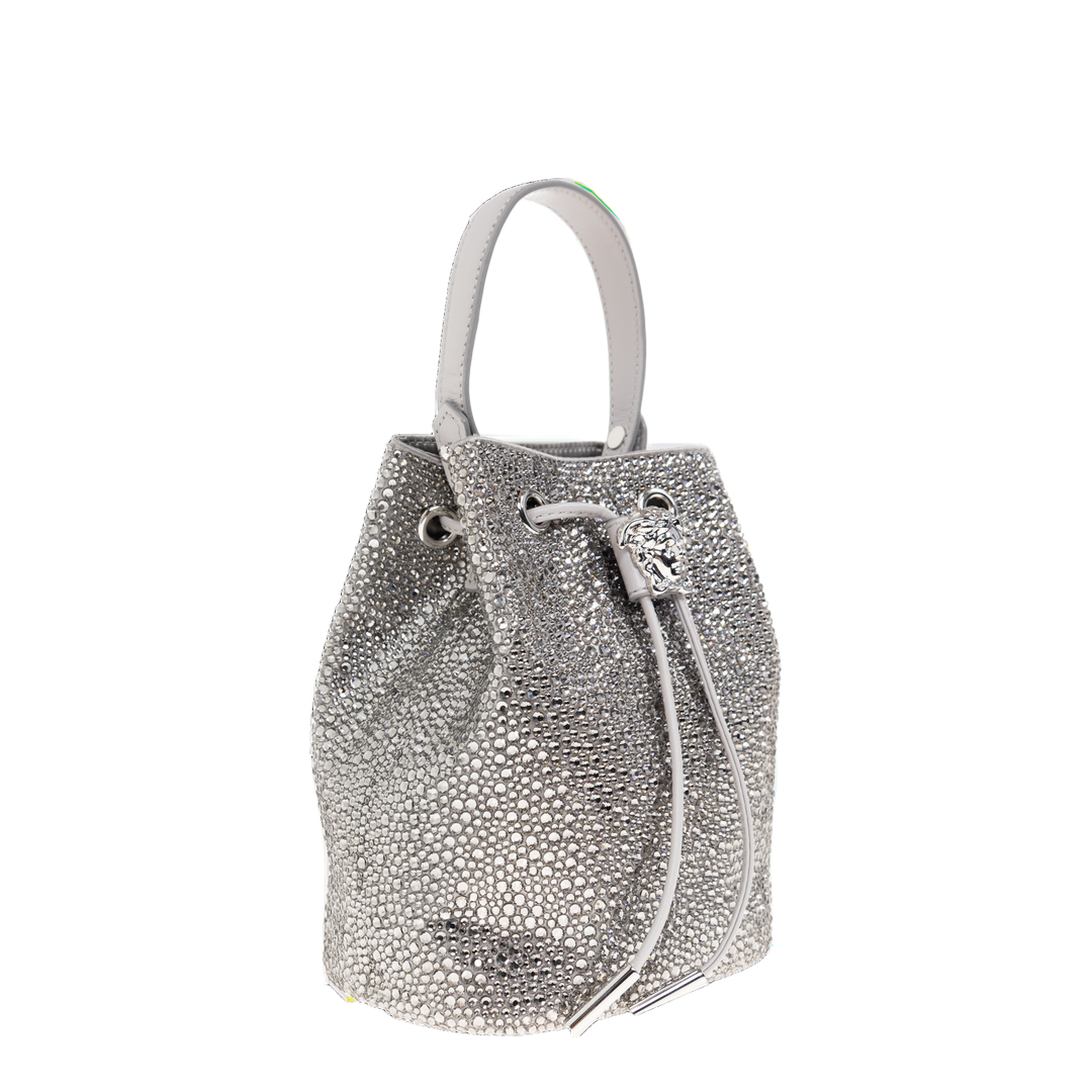 La Medusa Mini Calfskin Bucket Bag - Nero - Image 4