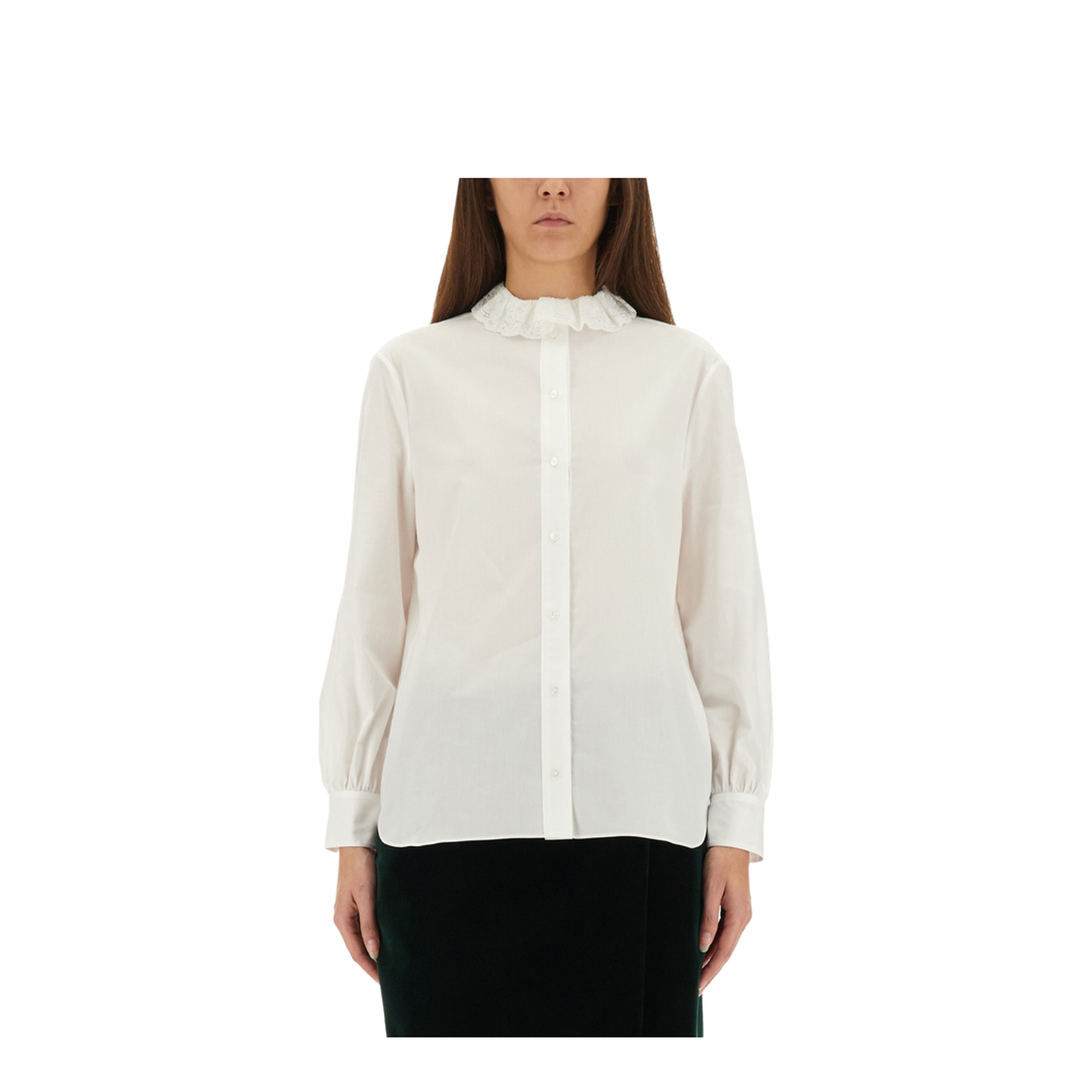 Crumpled Poplin Blouse - Image 1
