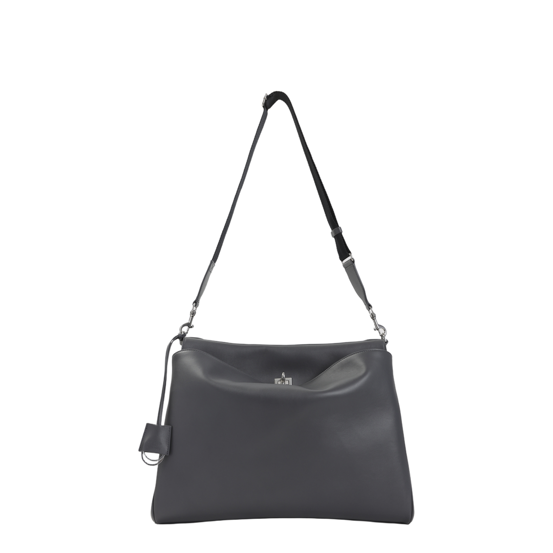 Rodeo Messenger Medium Calfskin Shoulder Bag - Grey - Image 1