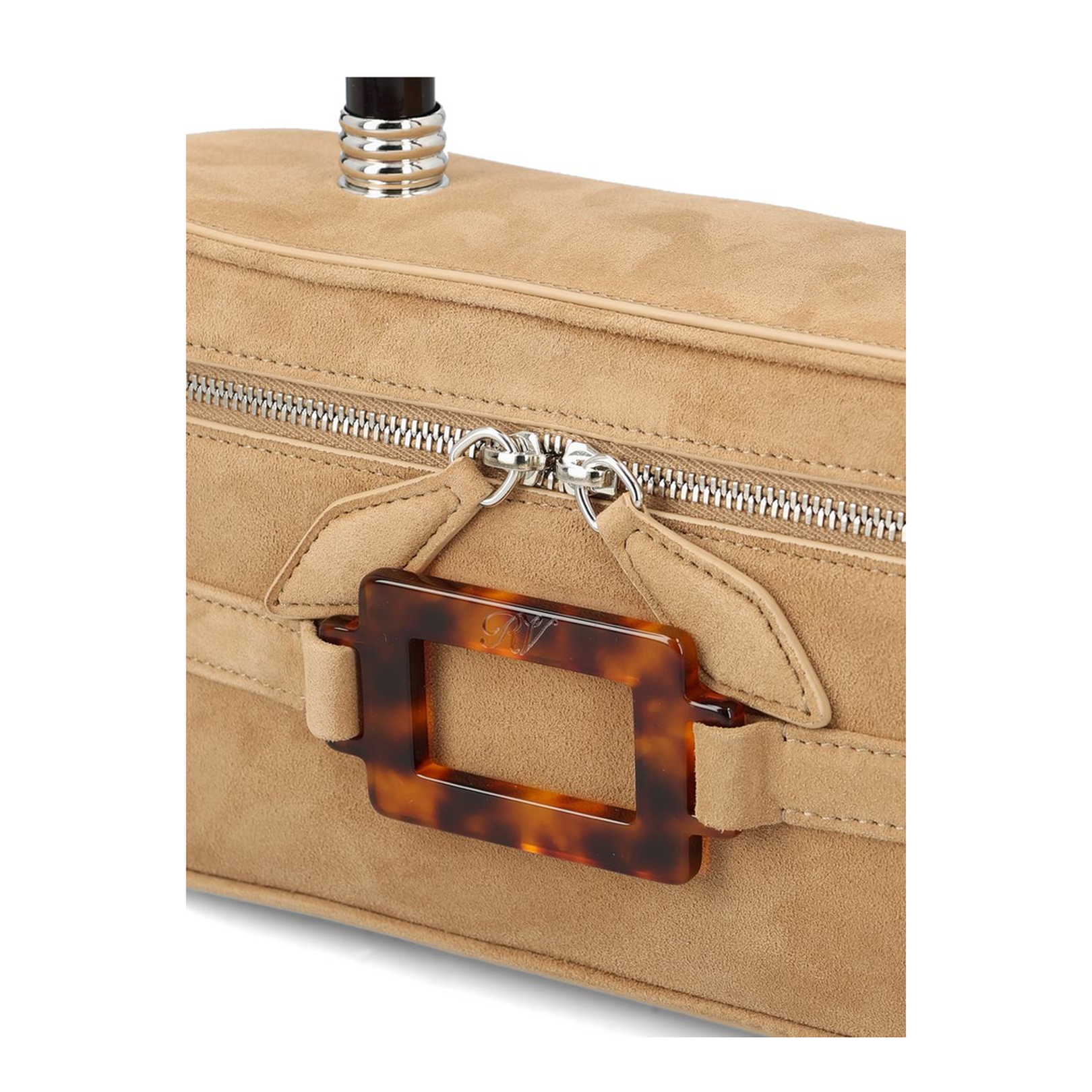 Vanity Mini Bag in Suede Beige - Image 4