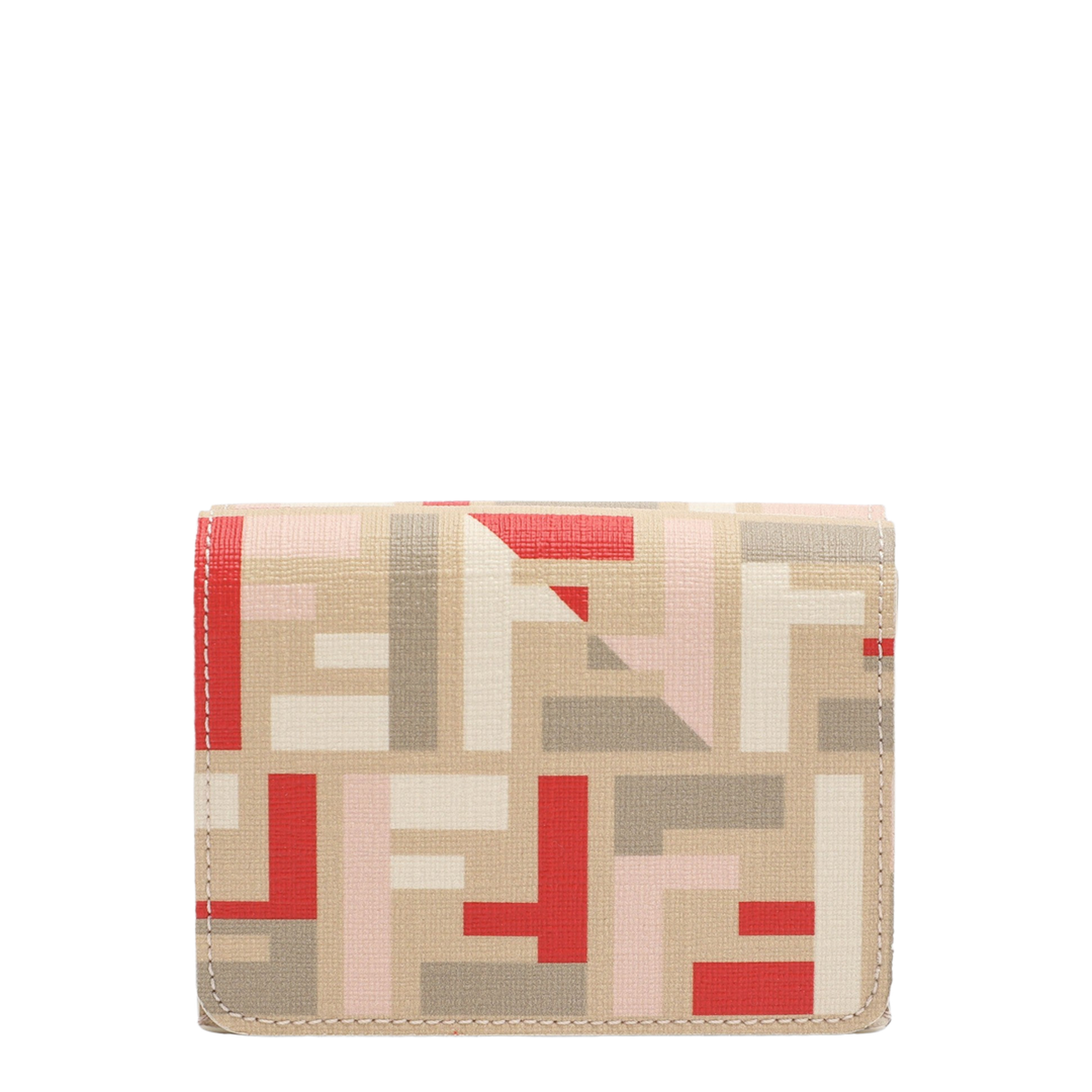 Roma FF Fabric Wallet - Beige - Image 1