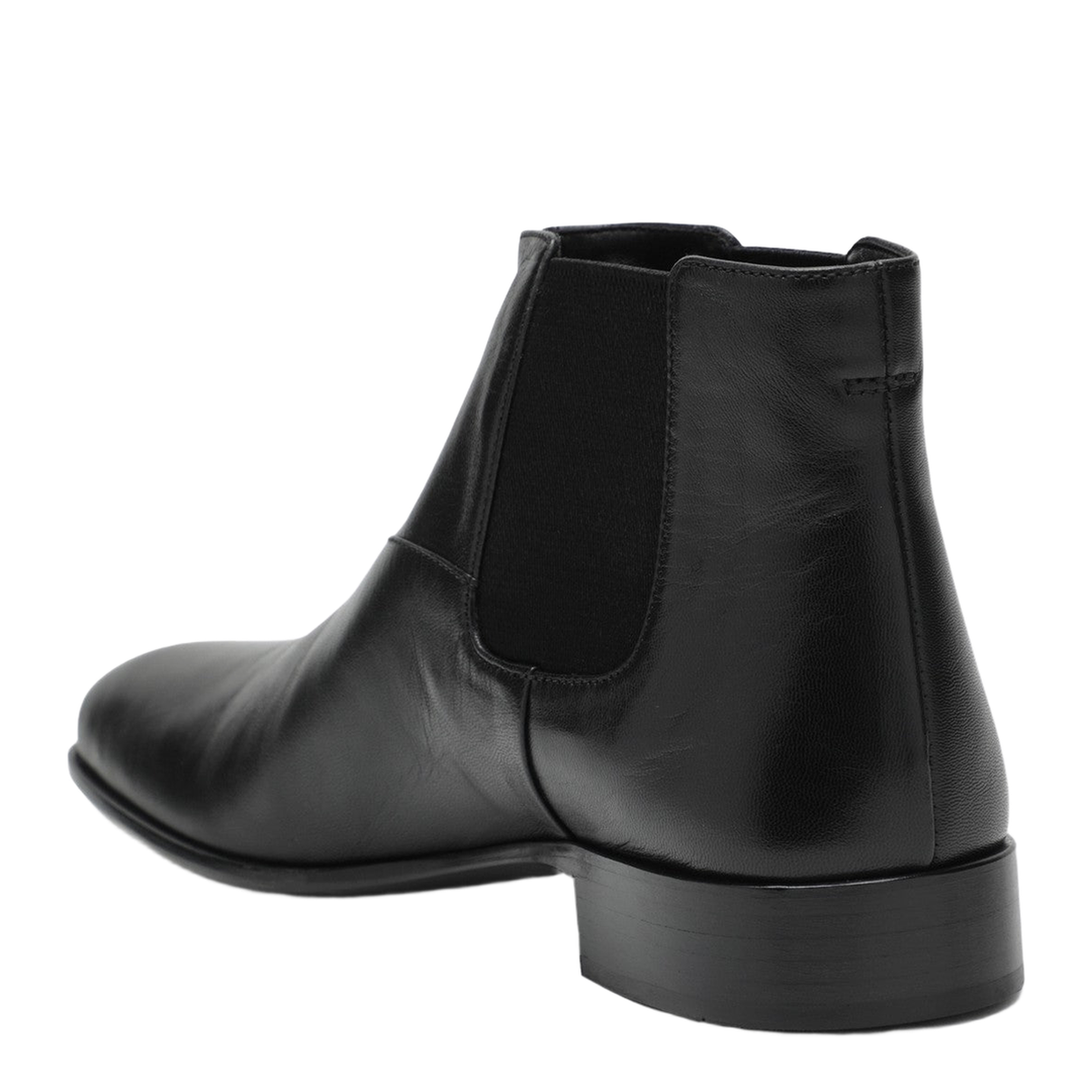 Leather Ankle Boots Nero - Image 2