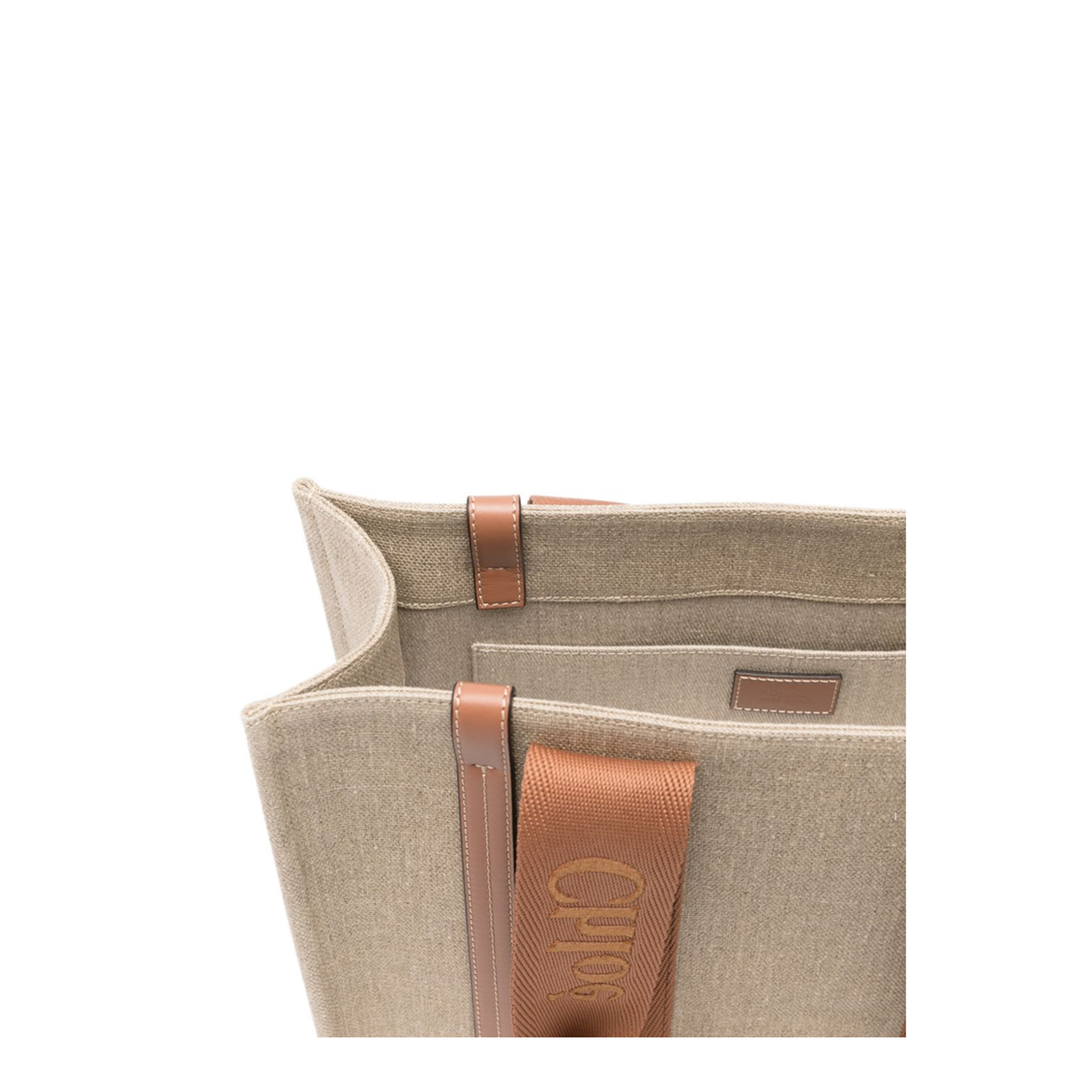 Woody Linen Tote Bag - Dusty Tan - Image 4