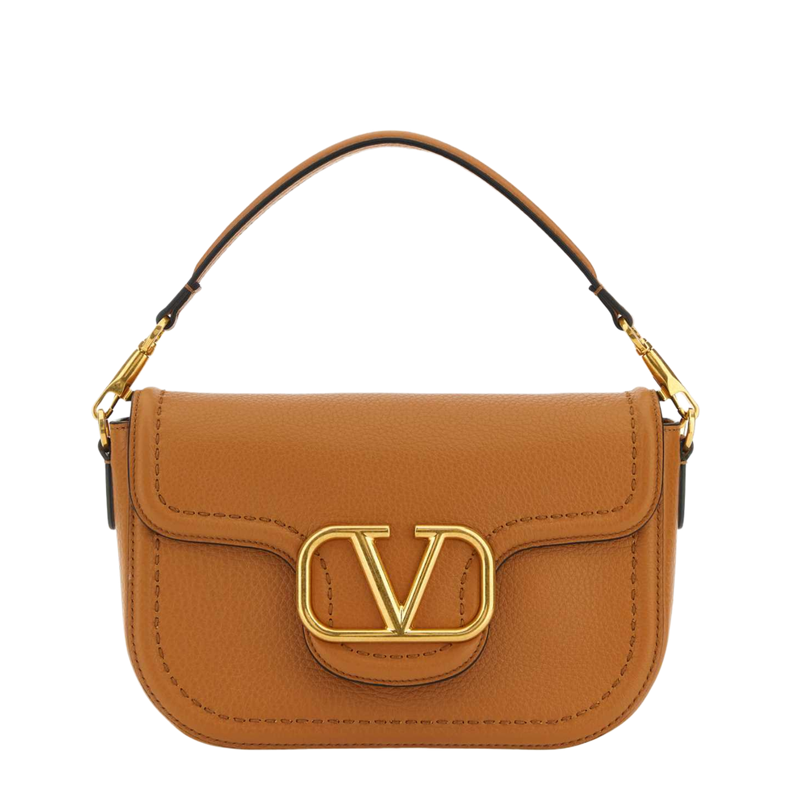 Camel Leather Alltime Shoulder Bag - Image 1