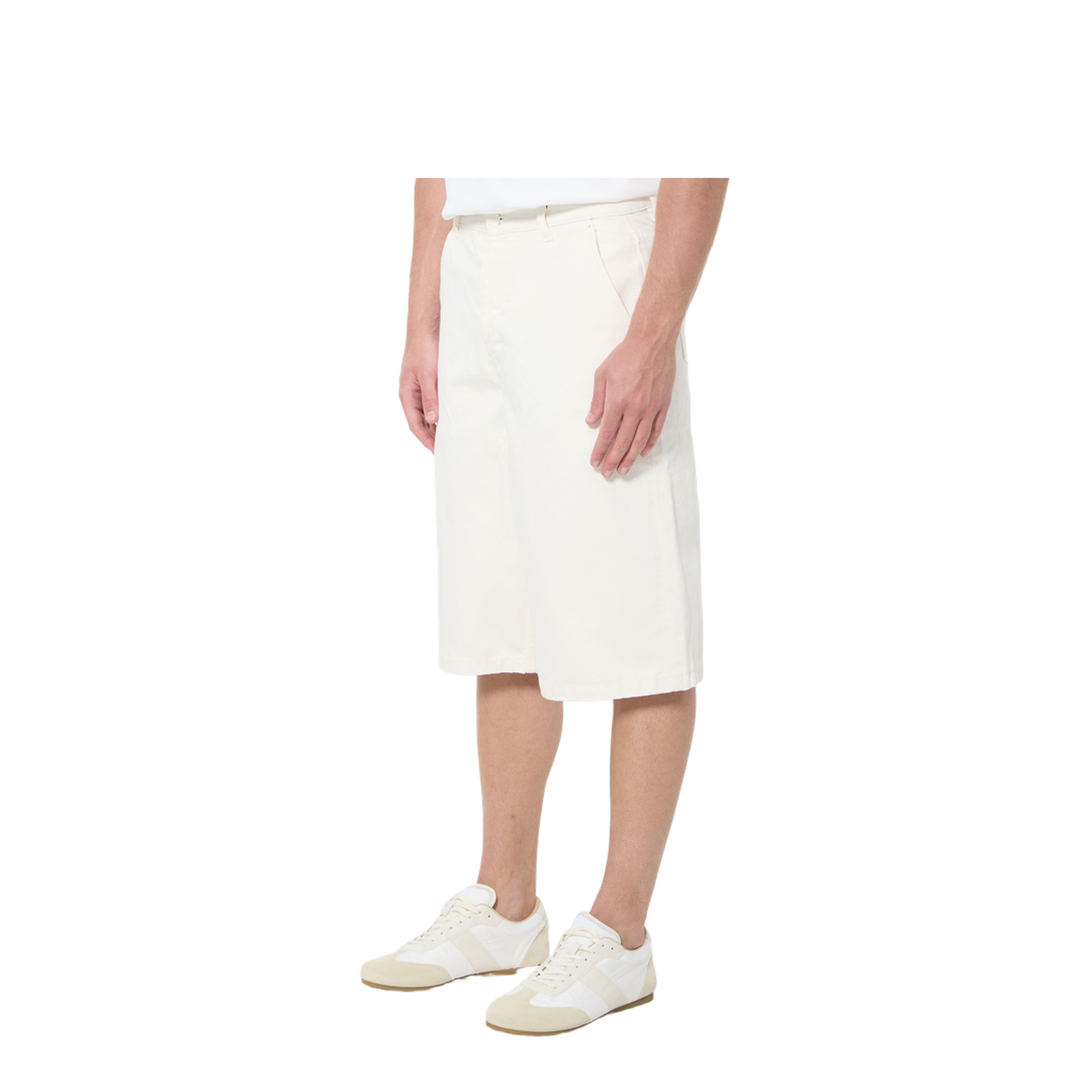 Loose Twill Bermuda Shorts - Image 2