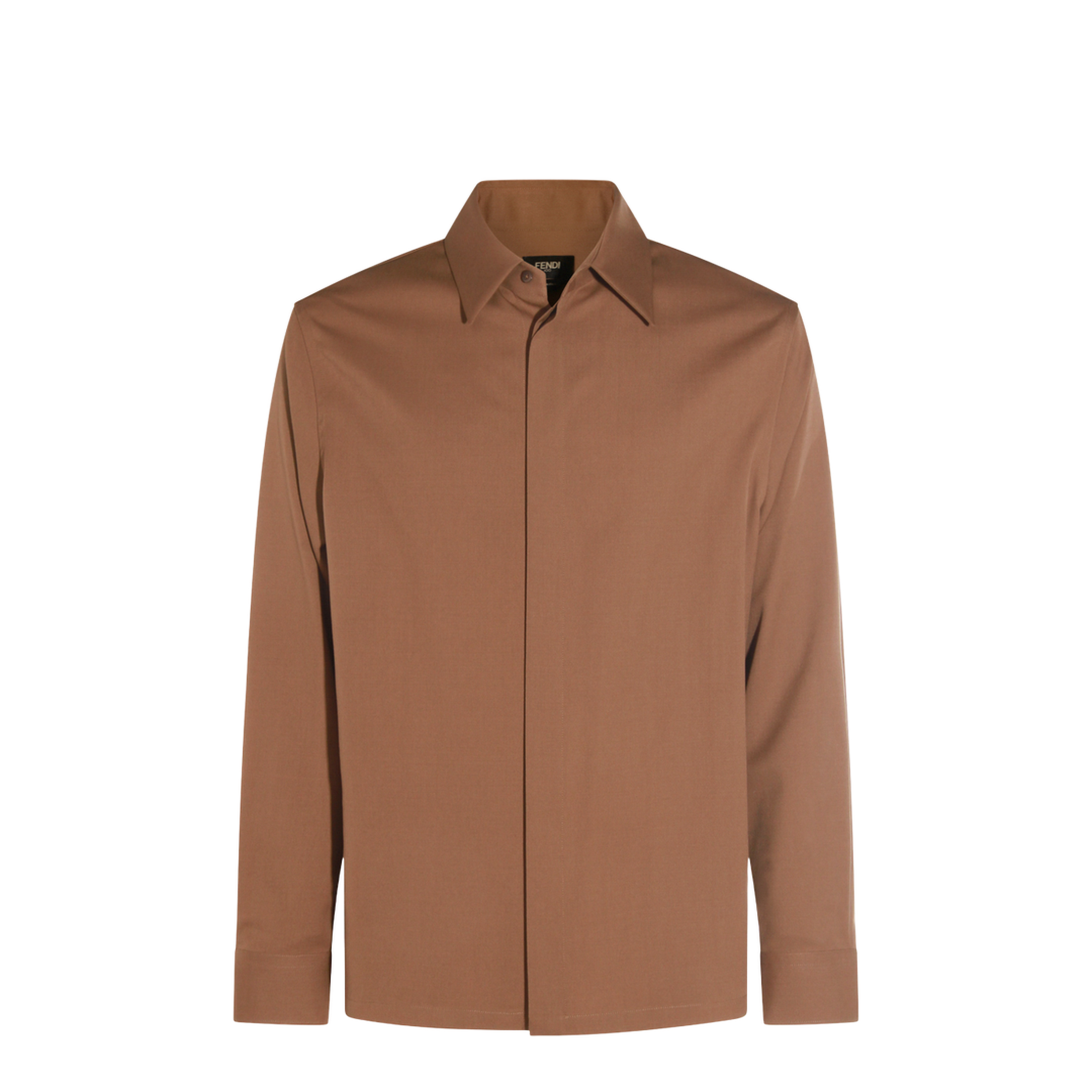 Rust-coloured Wool Shirt - Image 1