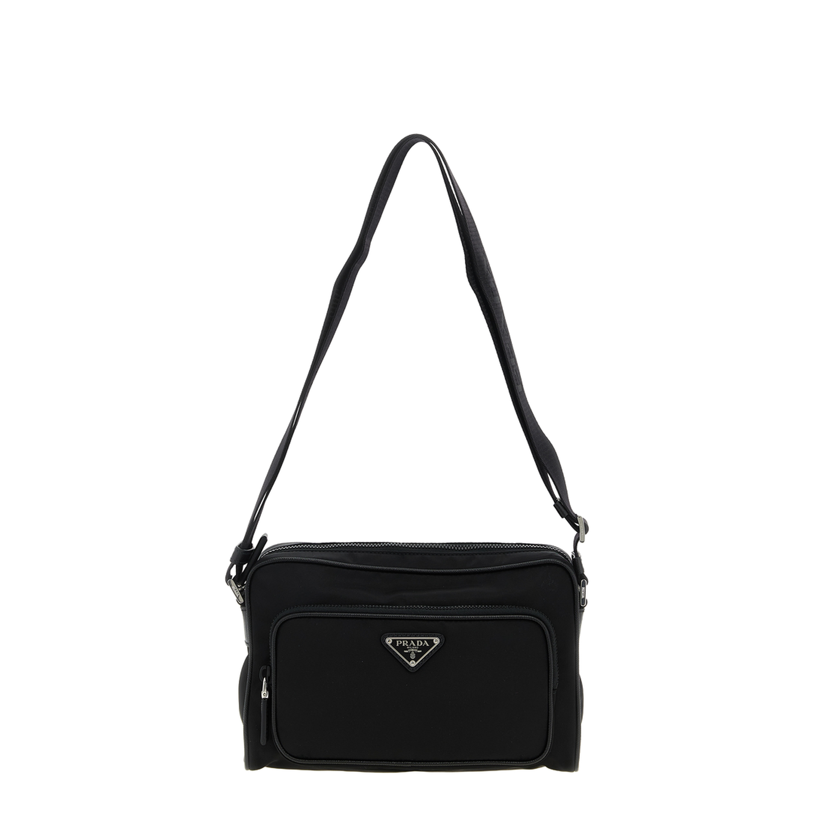 Small Re-Nylon And Saffiano Leather Shoulder Bag - Image 1