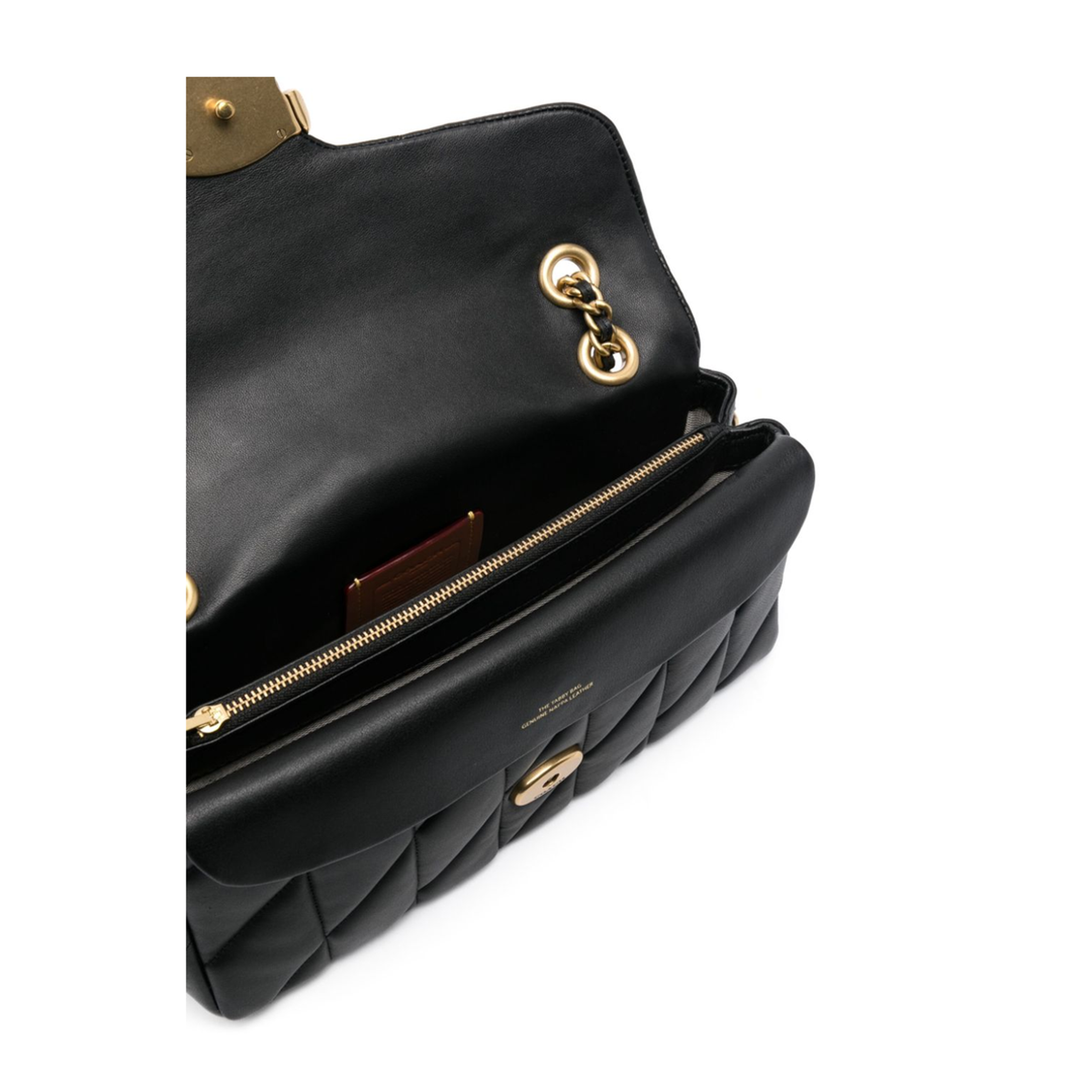 Tabby 26 Nappa Leather Shoulder Bag - Black - Image 4