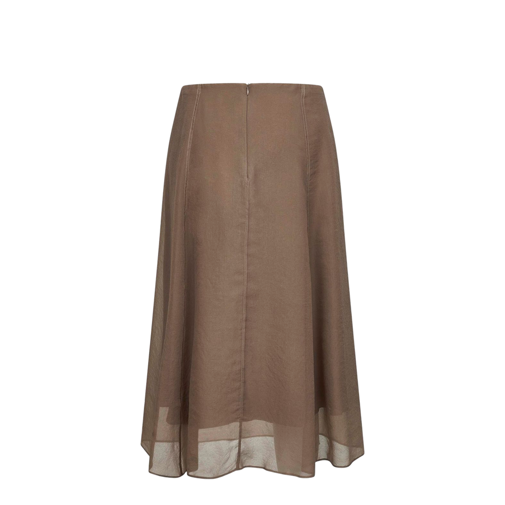 Silk Midi Skirt - Image 1