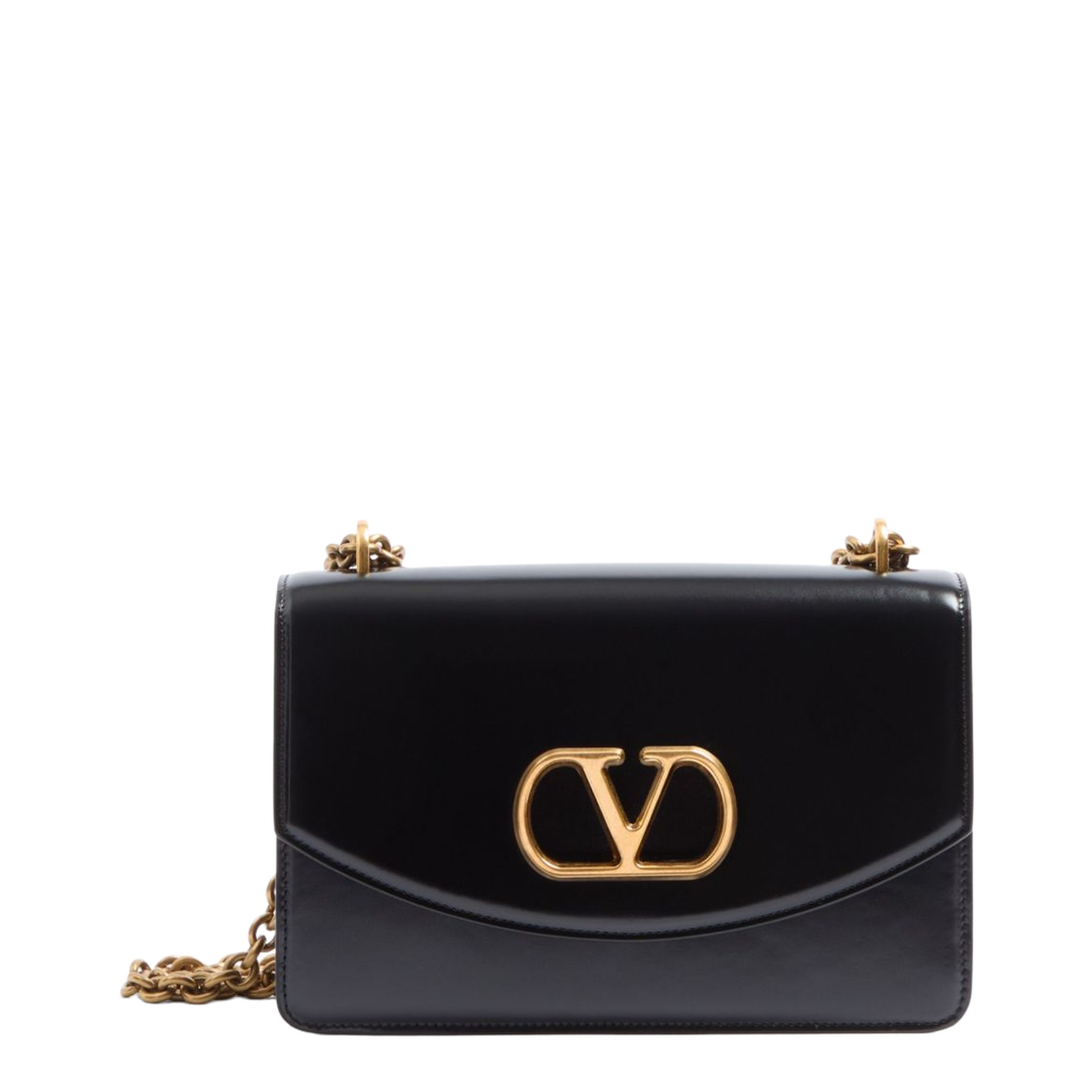 Vain Calfskin Shoulder Bag - Black - Image 1