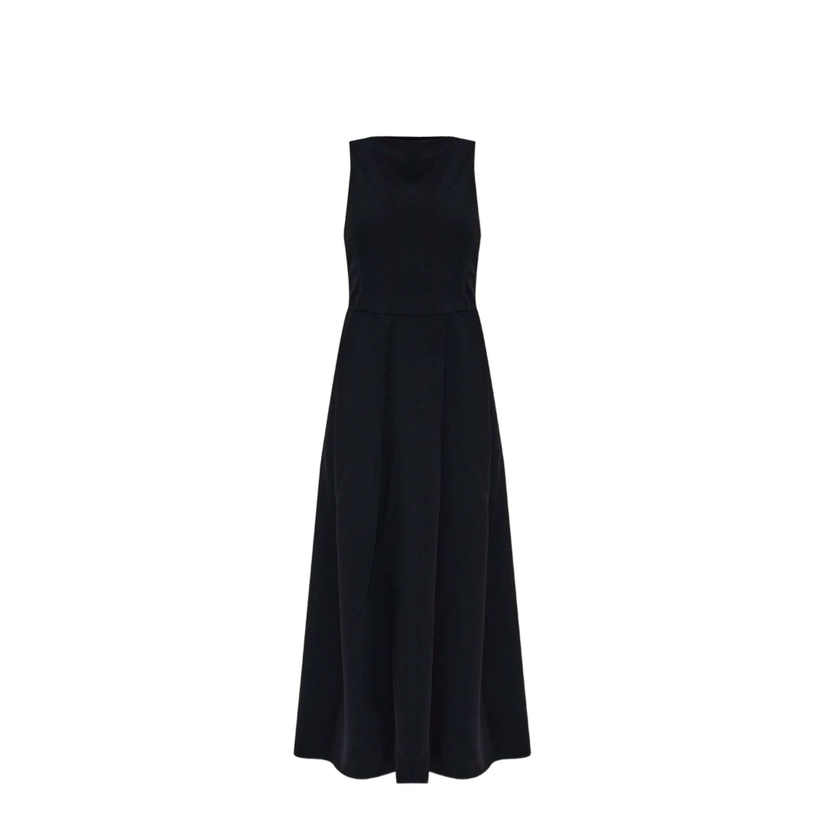 Technical Cady Sleeveless Dress with Pleats - Image 1