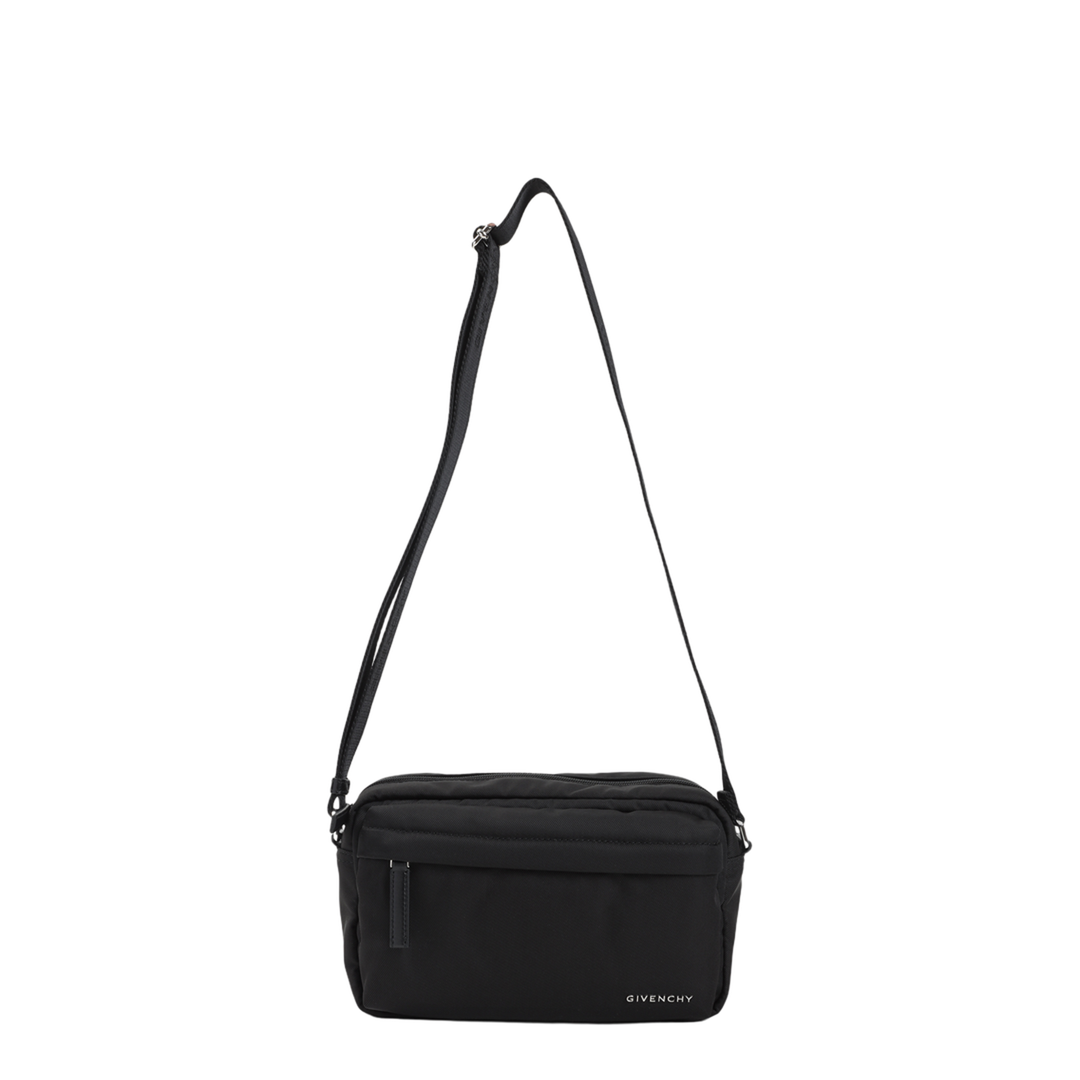 Essential U Nylon Crossbody Bag - Black - Image 4