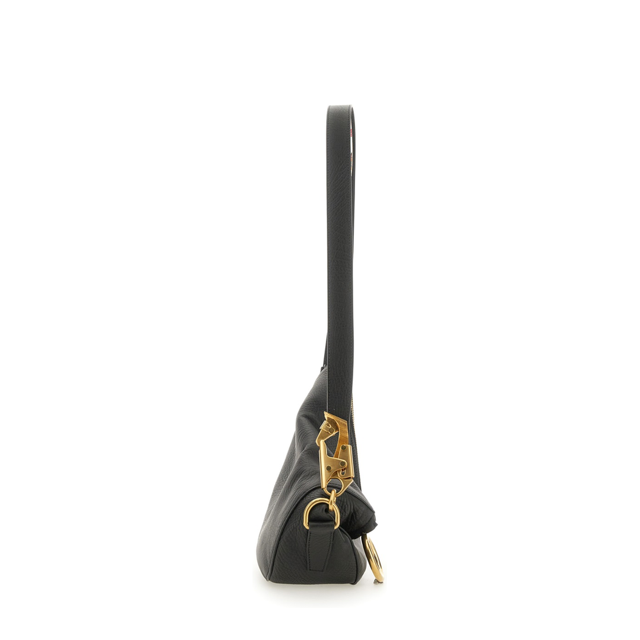 Knight Small Calfskin Shoulder Bag - Black - Image 3