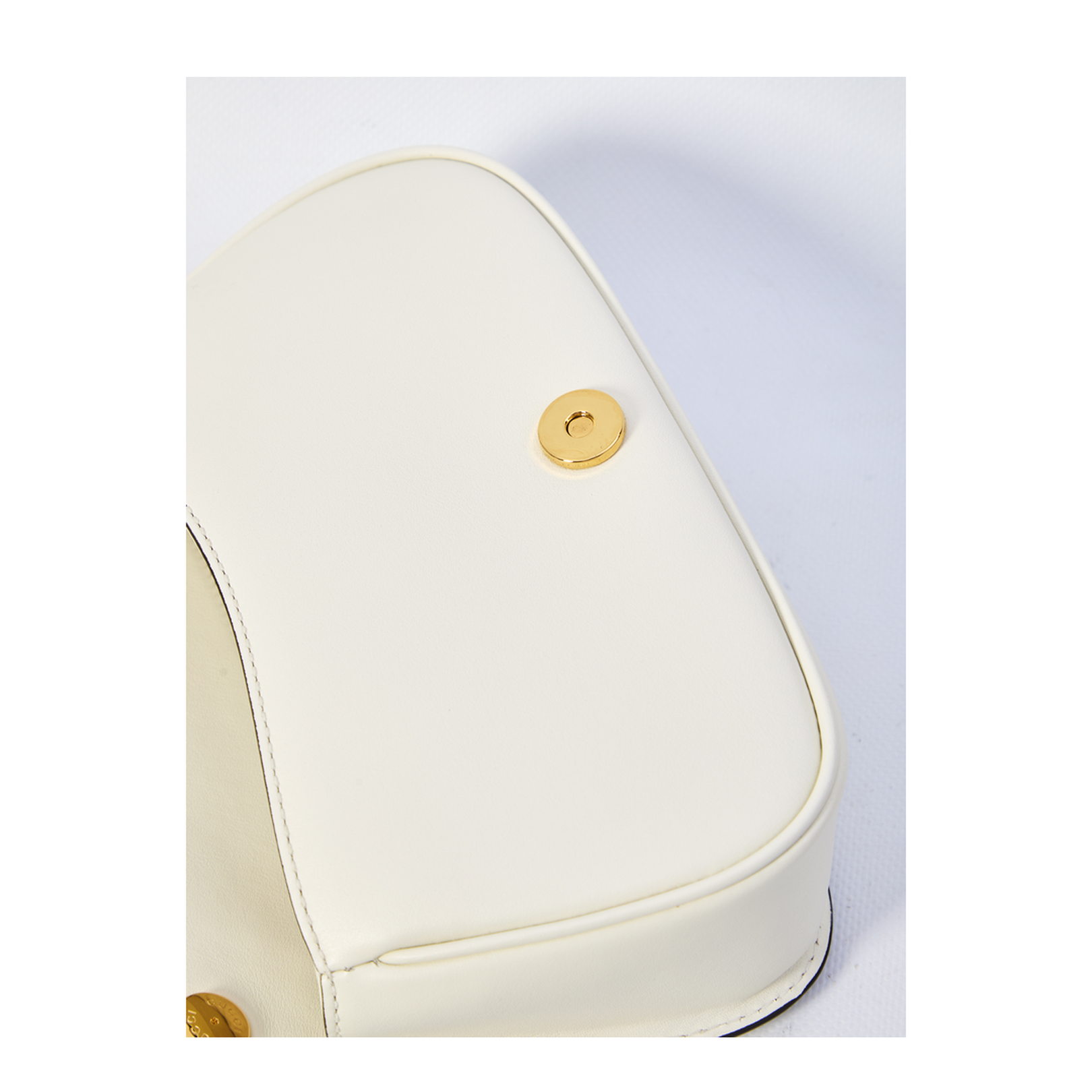 Blondie Leather Top Handle Bag - Cream - Image 4