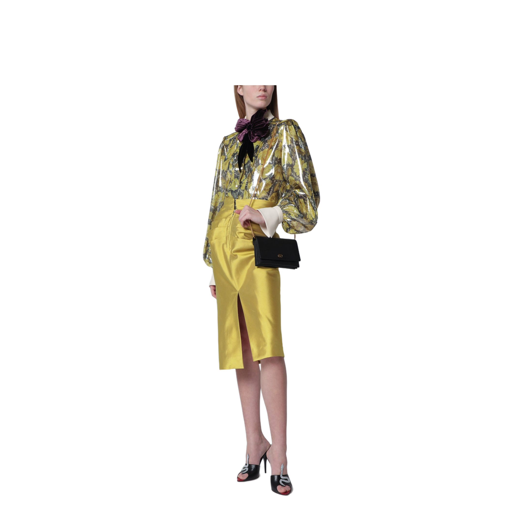 Vlogo Signature Grained Calfskin Clutch - Image 2