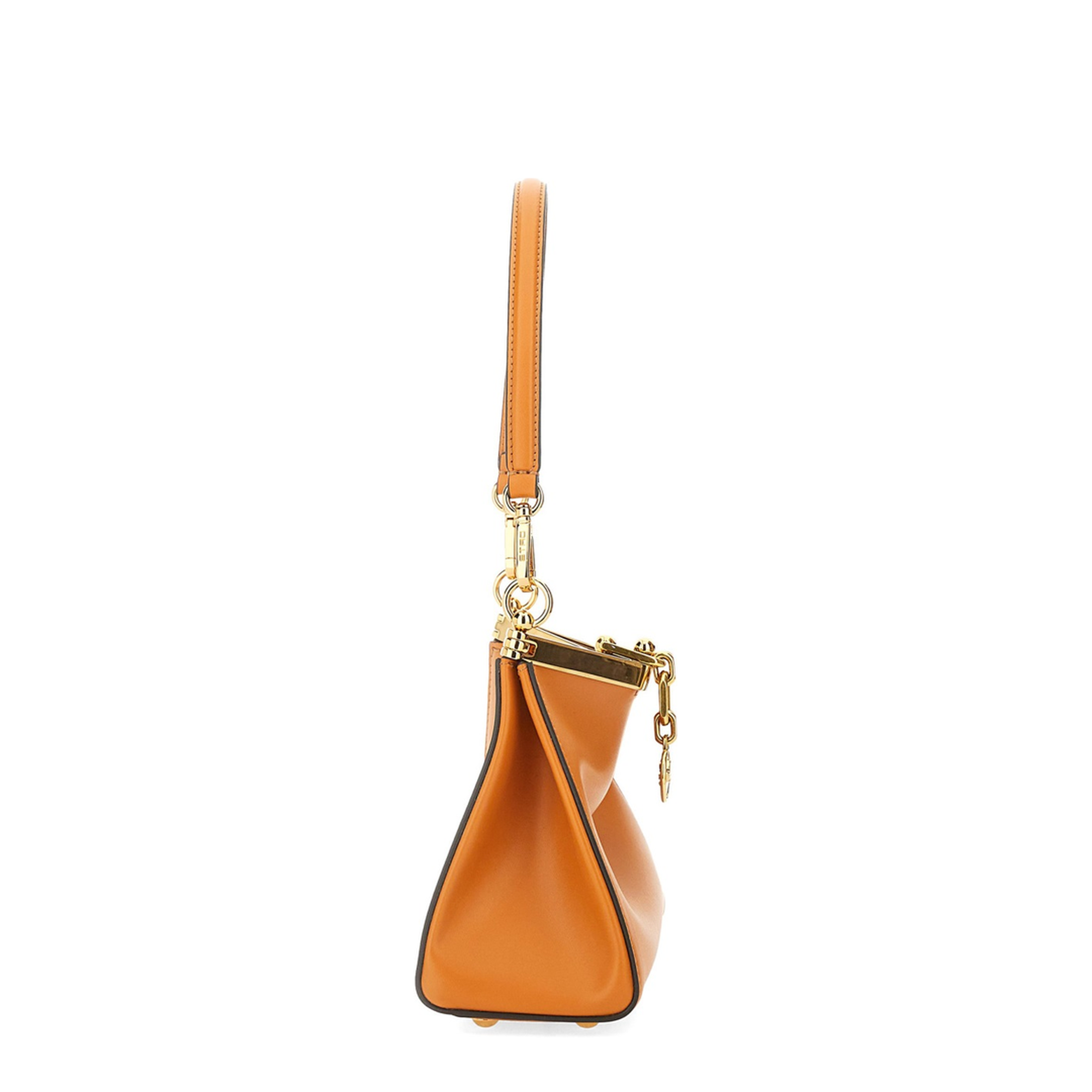 Vela Small Calfskin Shoulder Bag - Orange - Image 3