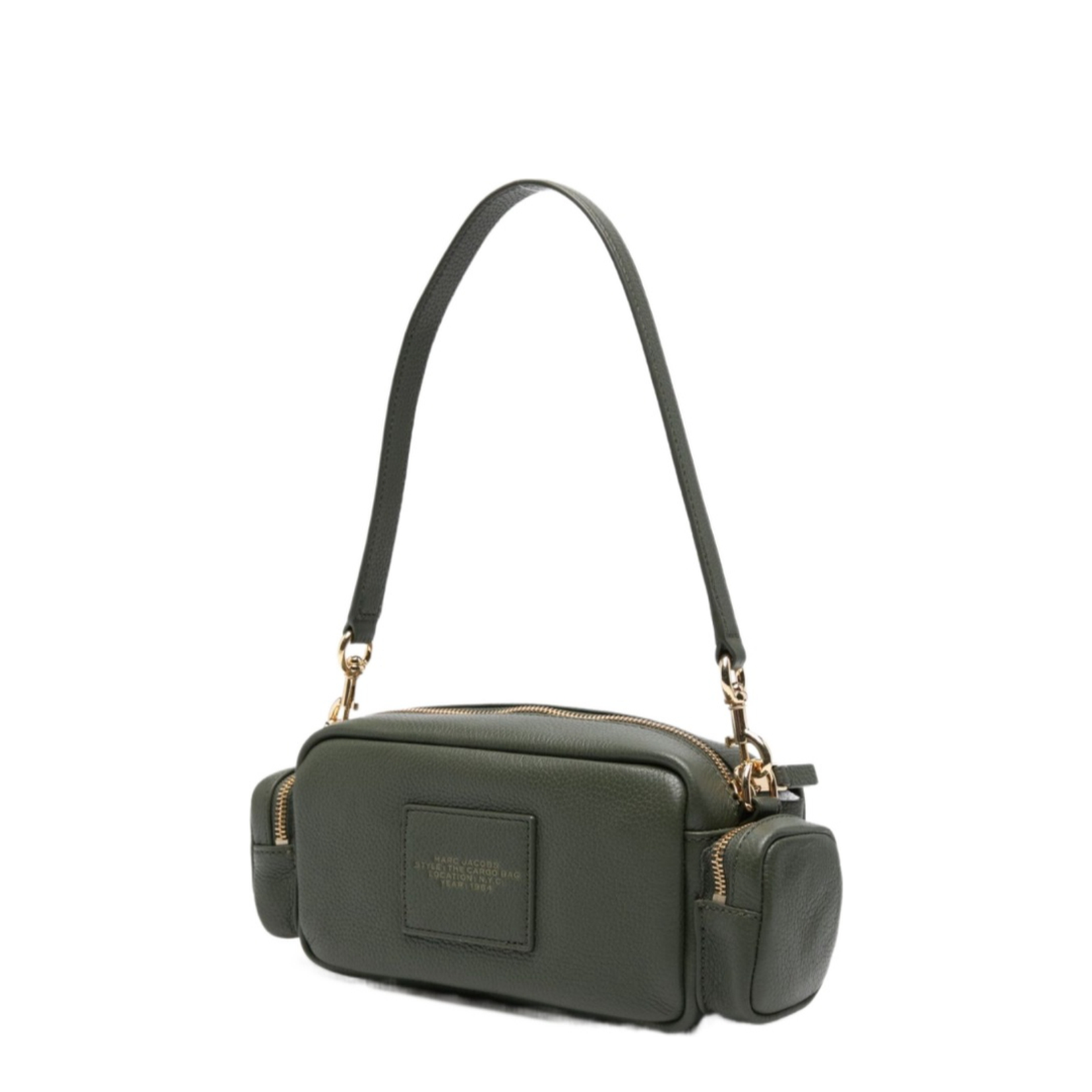 Cargo Shoulder Bag Leather Green - Image 2