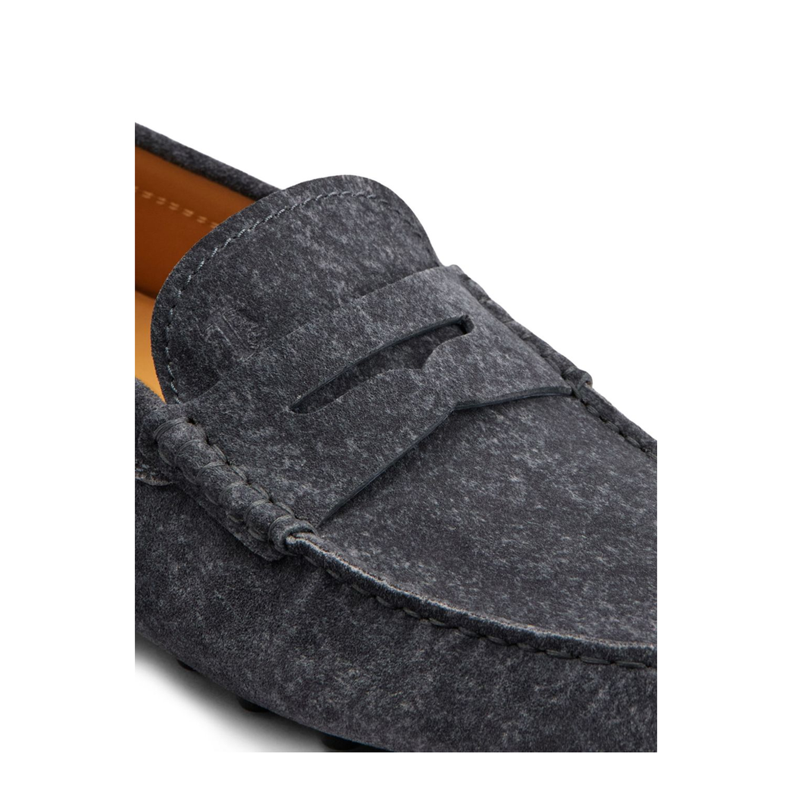 Dark Grey Almond Toe Loafers - Image 4