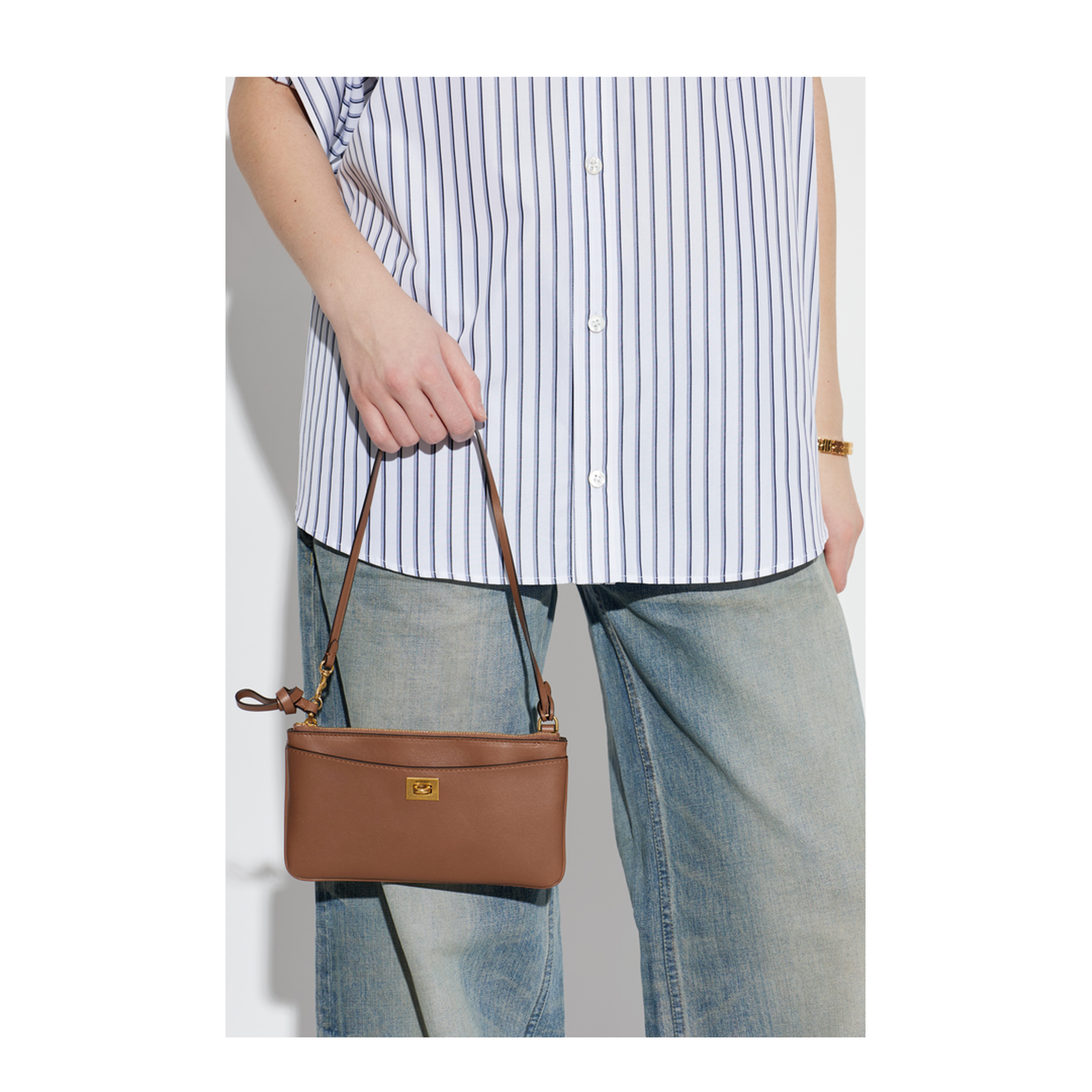 Rodeo Calfskin Phone Pouch - New Tan - Image 2