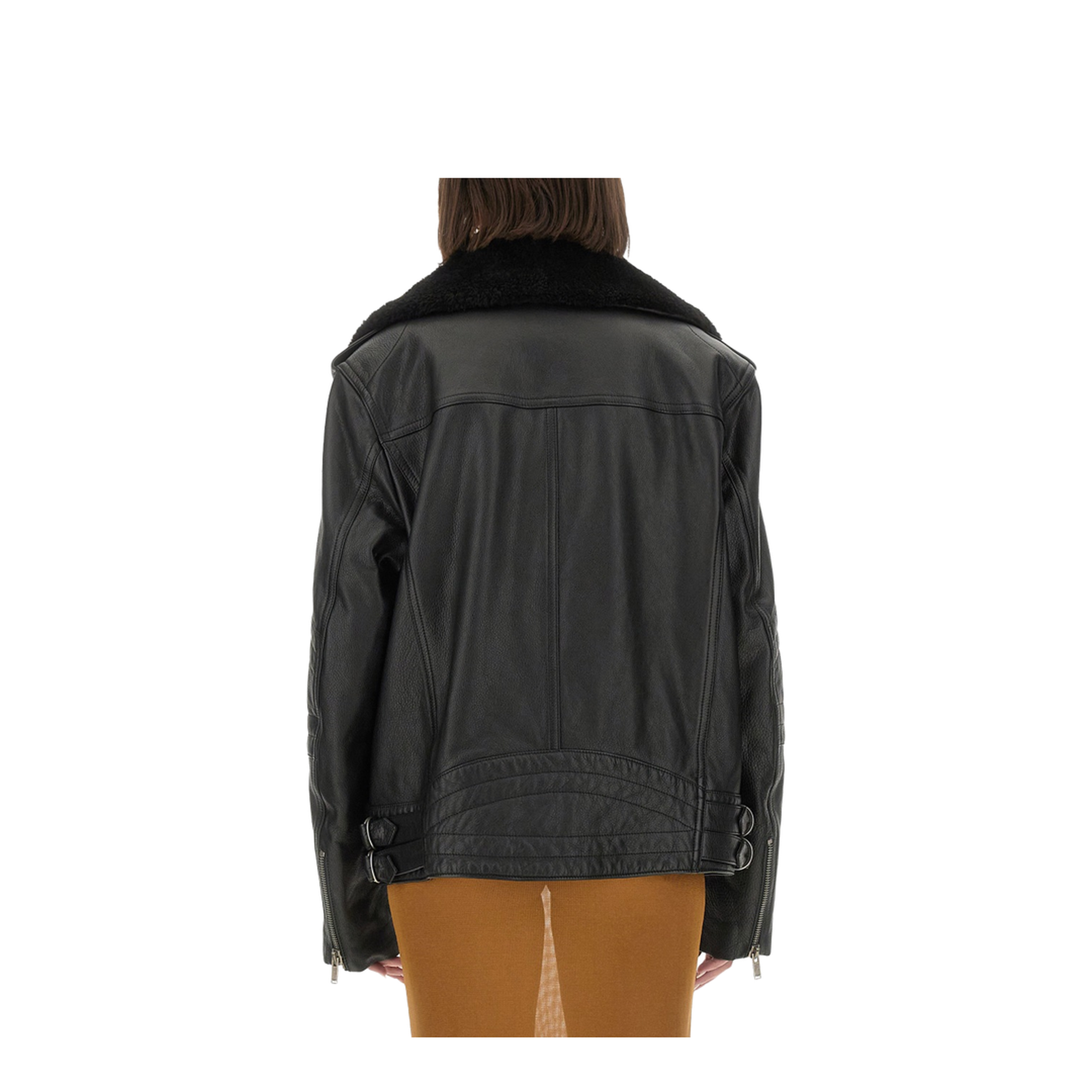 Leather Biker Jacket - Image 3
