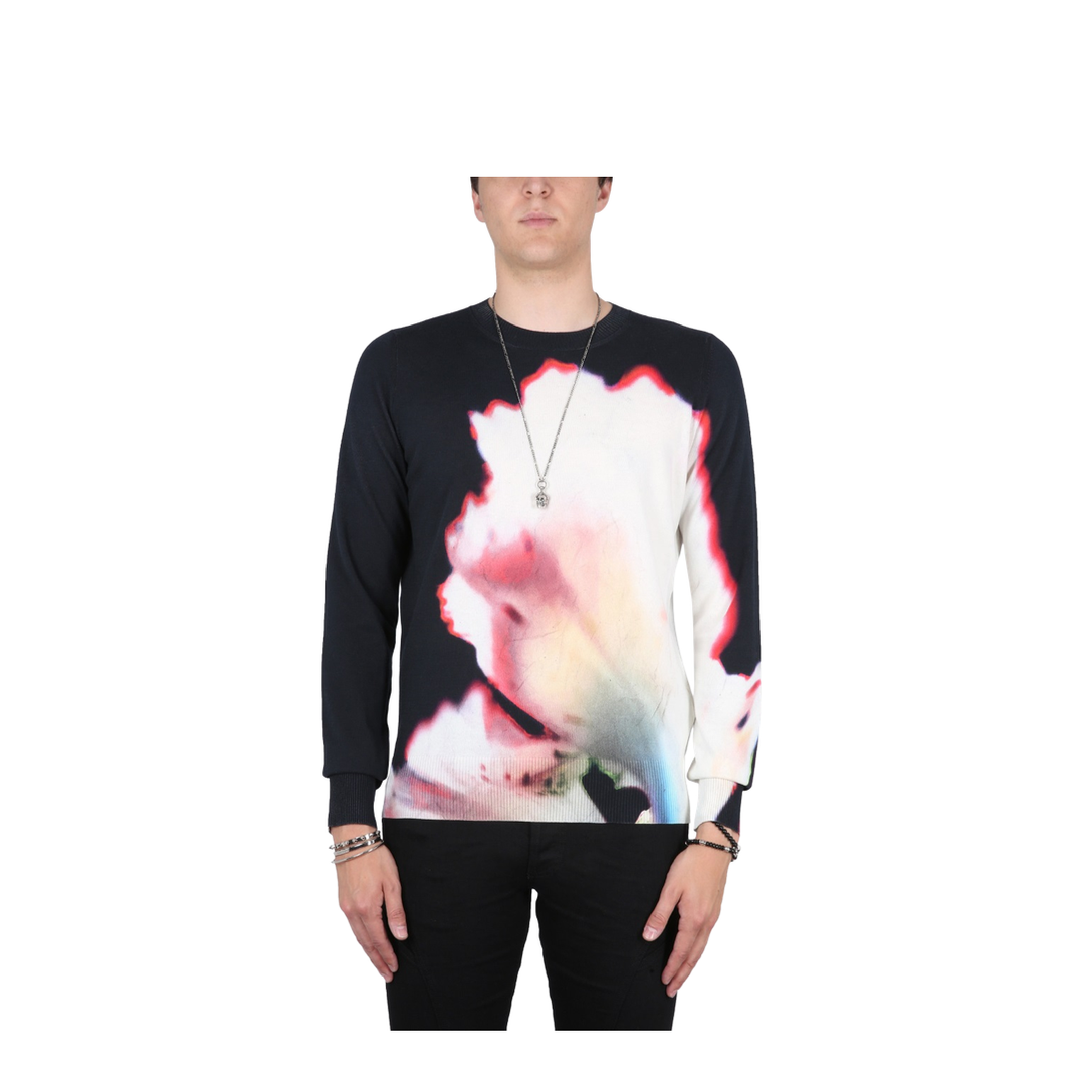 Jersey with Solarised Flower Print - Image 1